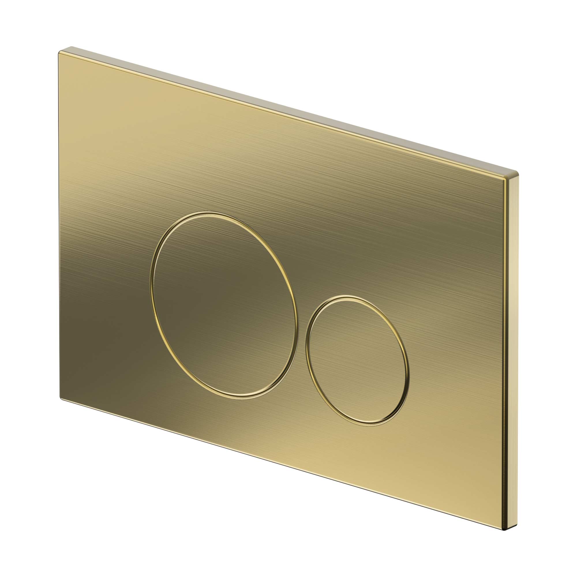 Push Plate Stainless Steel Brushed Gold Compatible with Geberit Duofix Sigma / DELTA 2 Dual Flush