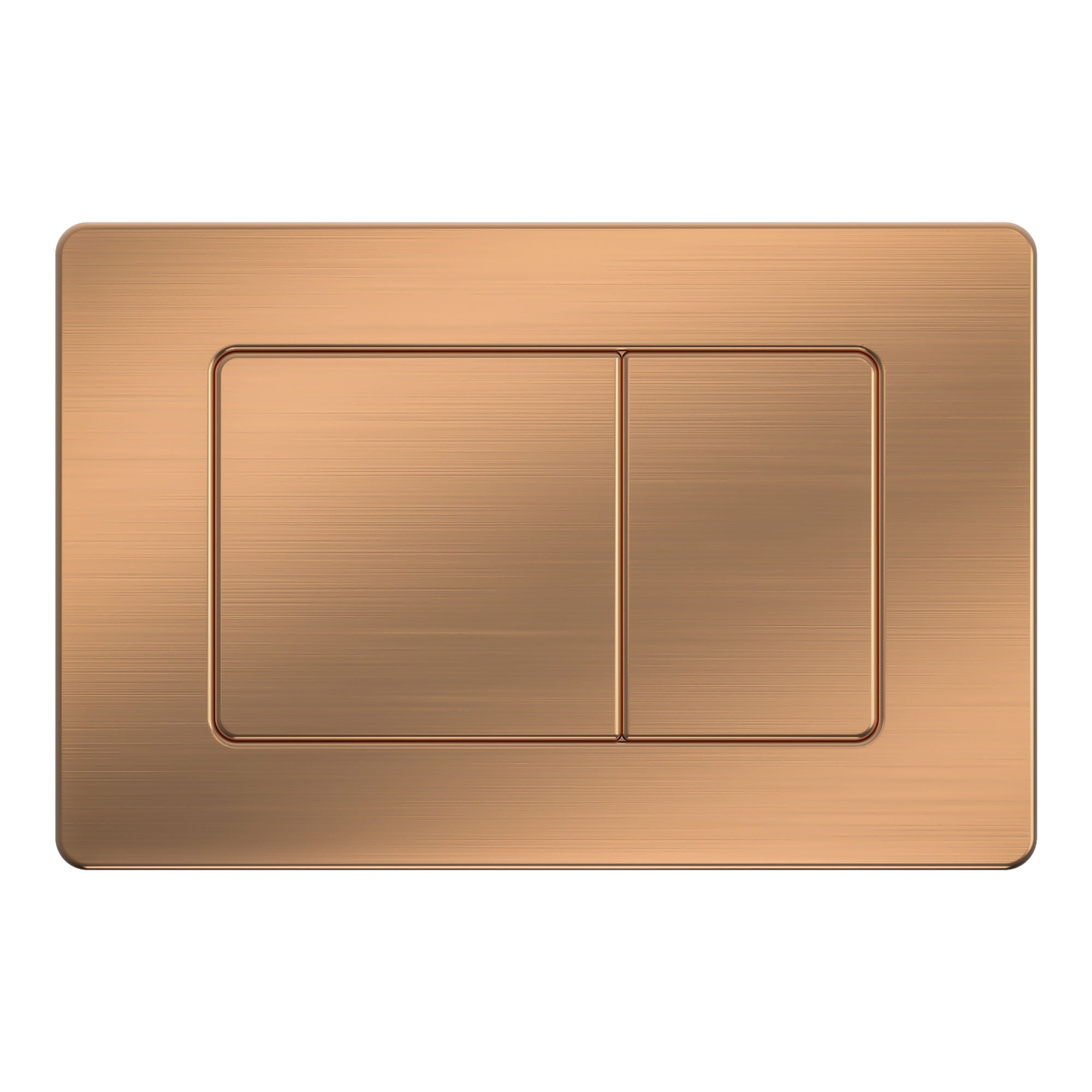 Plaque de commande rose gold brossé compatible avec Geberit Duofix Sigma / DELTA 2 double chasse d'eau