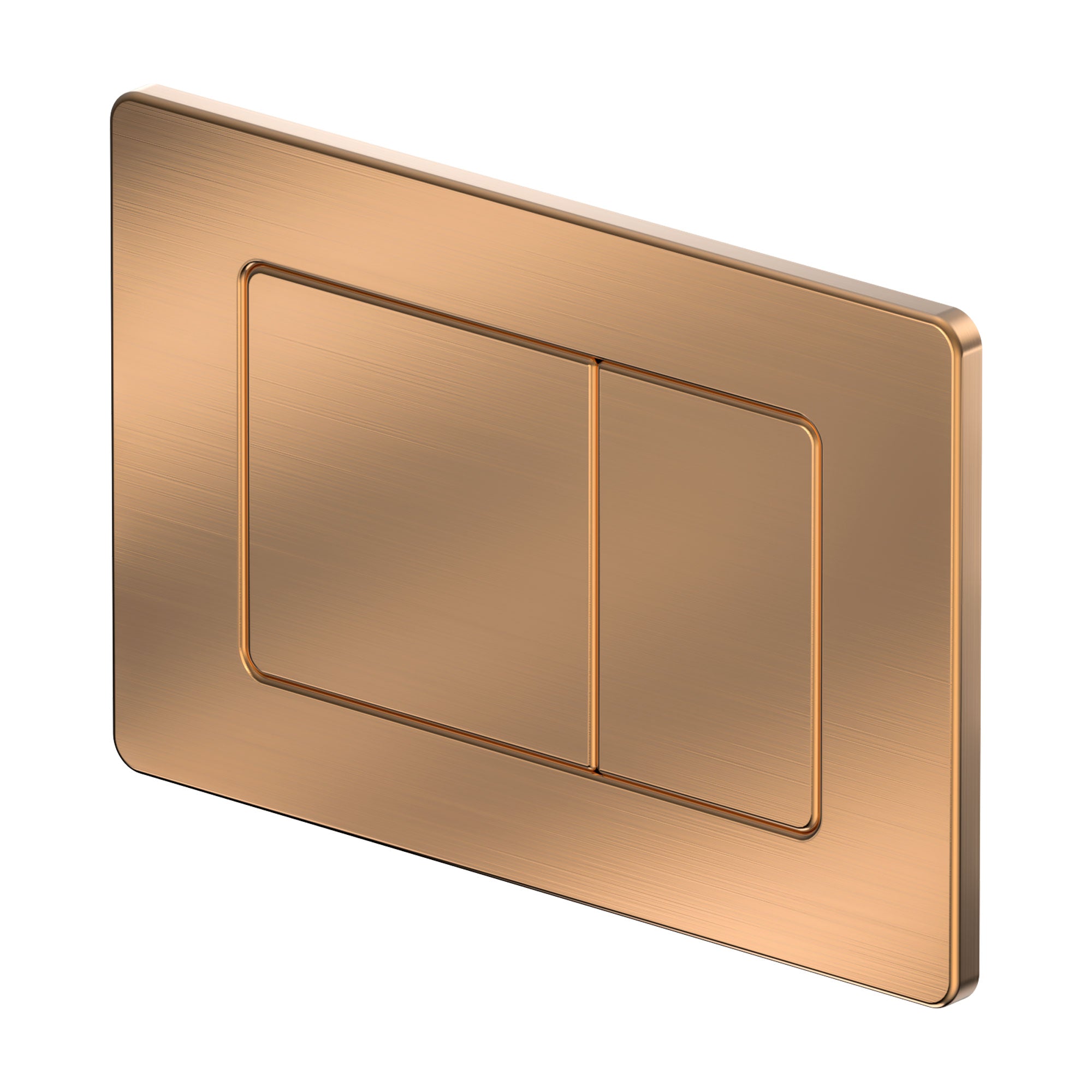 Plaque de commande rose gold brossé compatible avec Geberit Duofix Sigma / DELTA 2 double chasse d'eau