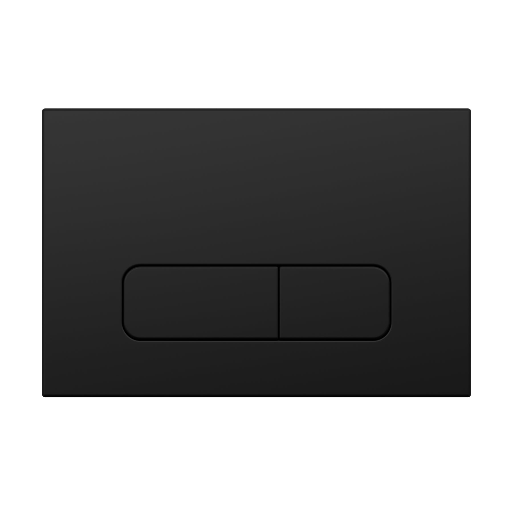 Plaque de commande noir mat compatible avec Geberit Duofix Sigma / Delta 2 pour double débit de chasse d'eau