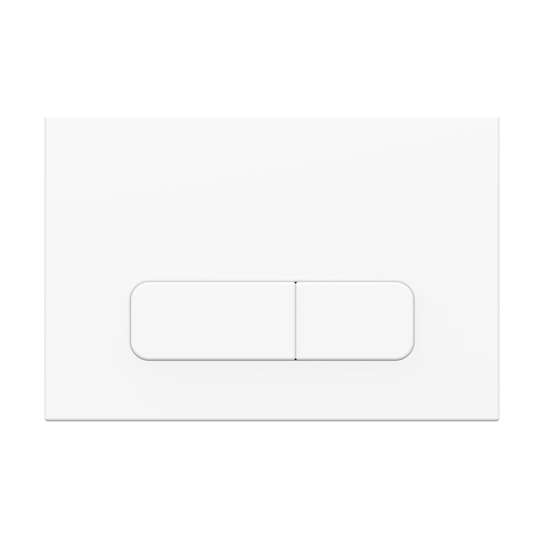Plaque de commande blanche mate compatible avec Geberit Duofix Sigma / DELTA, double chasse