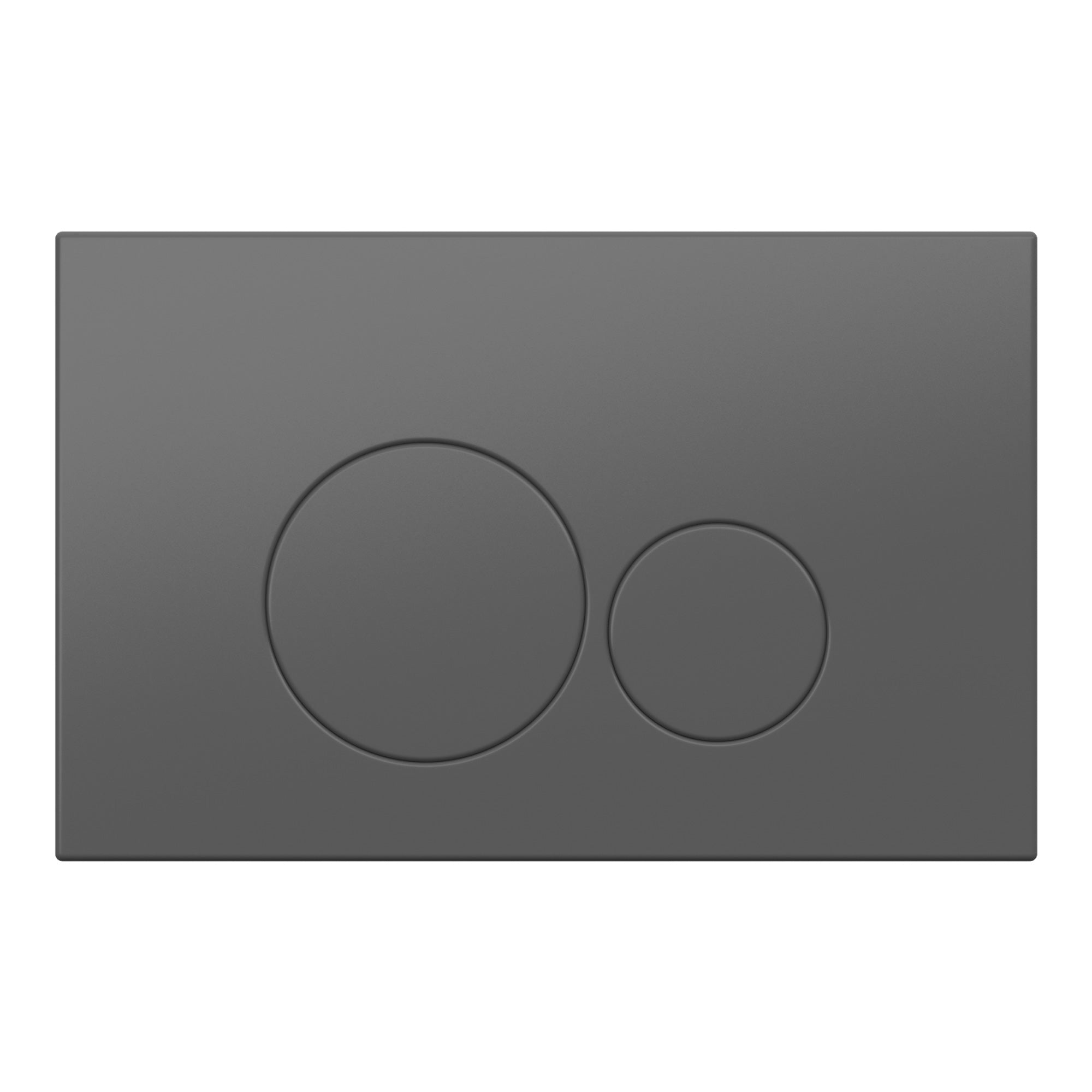 Push Plate Gunmetal ABS Round Buttons Compatible with Geberit Duofix Sigma / DELTA 2 Dual Flush