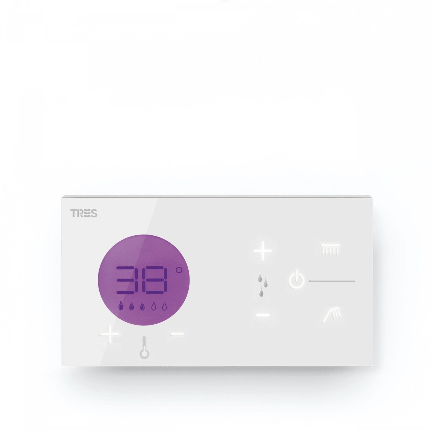 Commande thermostatique électronique encastrée pour douche