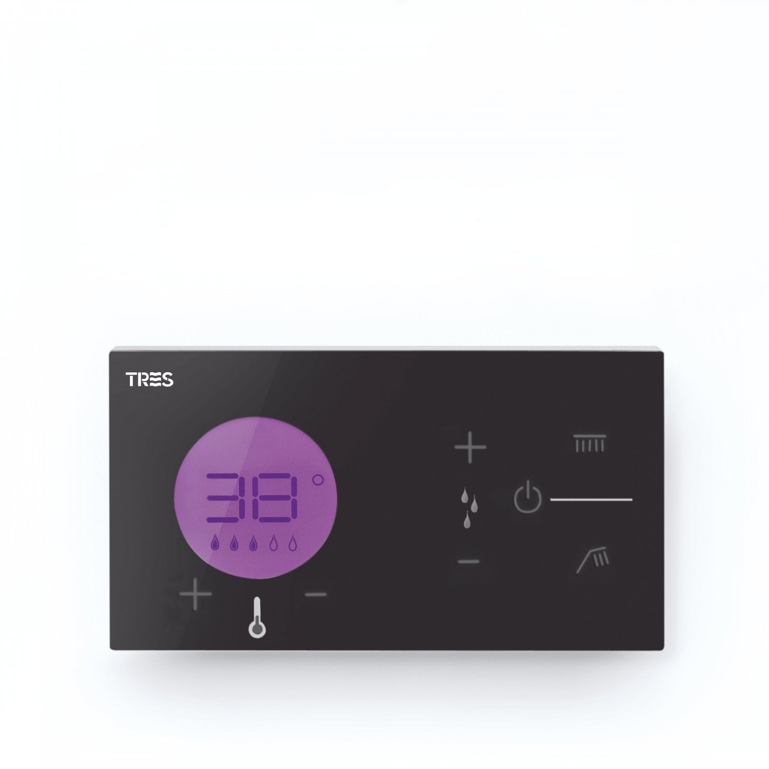 Commande thermostatique électronique encastrée pour douche