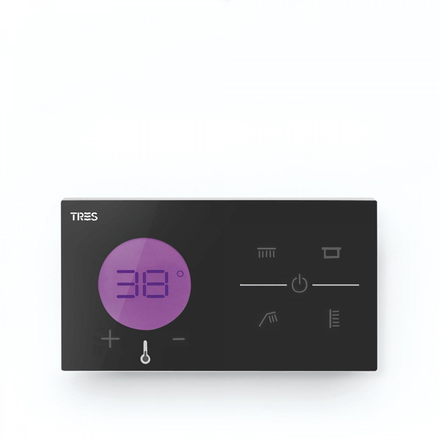 Commande thermostatique électronique encastrée pour douche