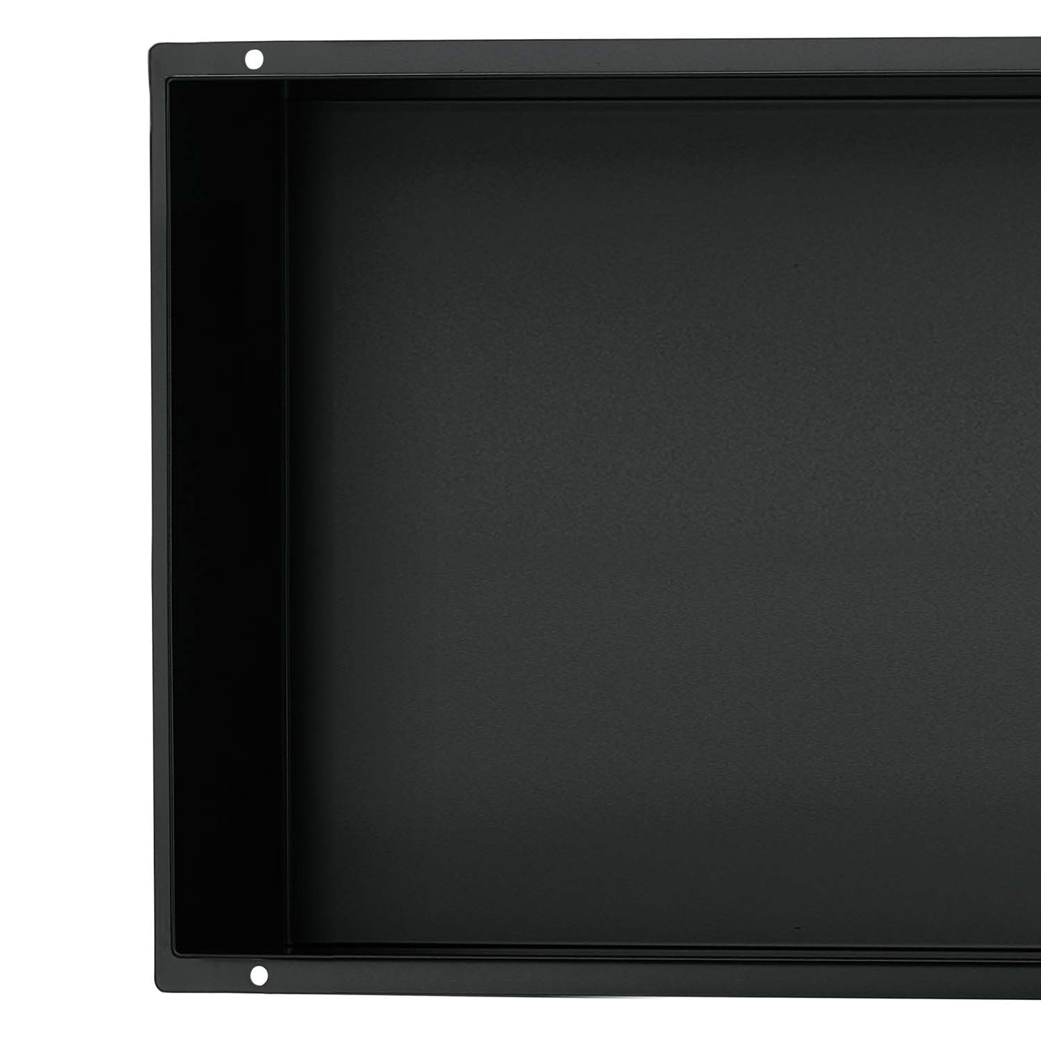 Niche murale Stilform 60x30 sans cadre acier inoxydable noir mat