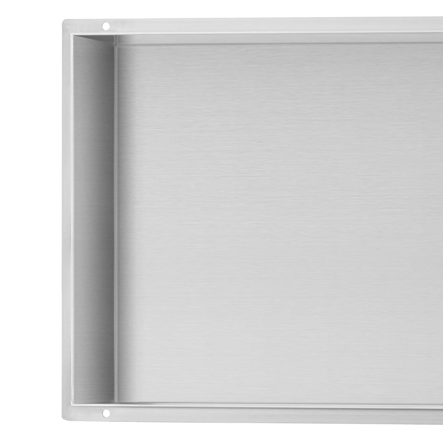 Niche murale Stilform 60x30 sans cadre acier inoxydable brossé