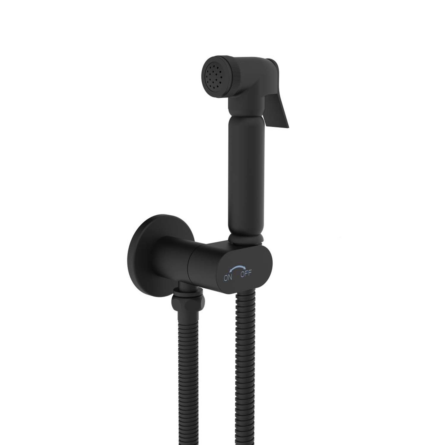 Set completo WC/Bidet con doccetta SOHO e valvola di arresto, nero opaco