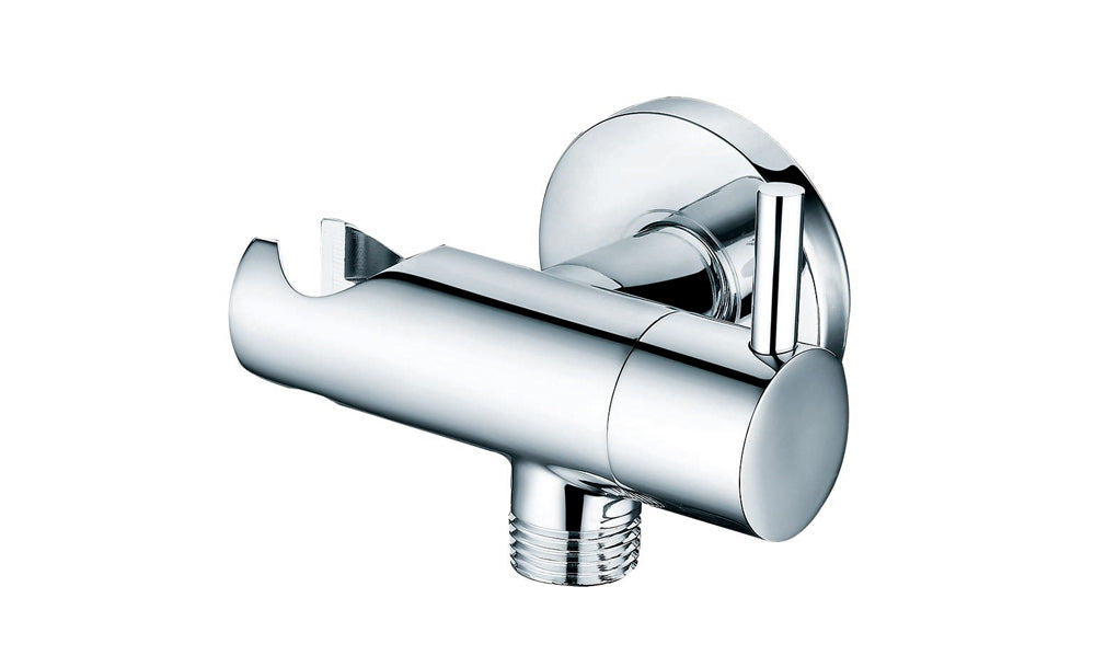 Set completo di doccetta manuale per WC/bidet con valvola di chiusura – Rotonda