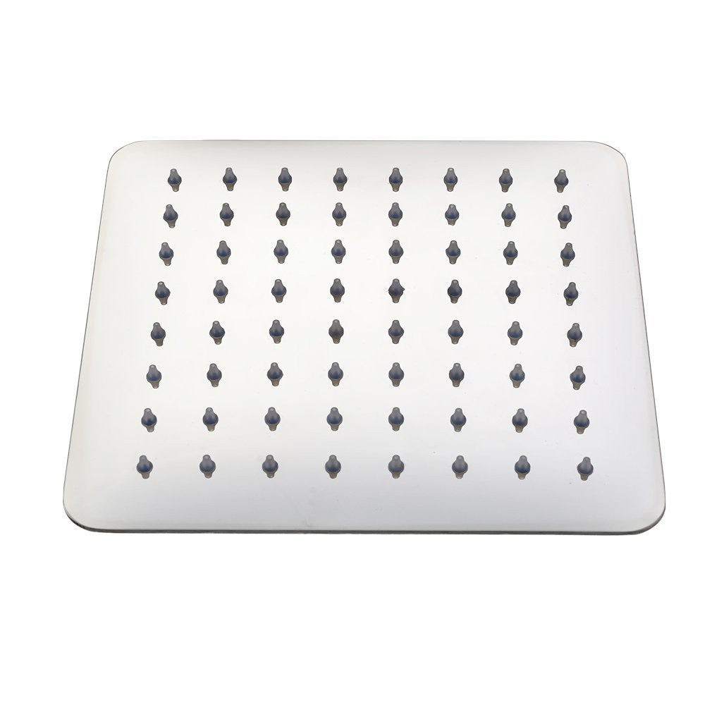 Douche à effet pluie en acier inoxydable de luxe 20x20 cm
