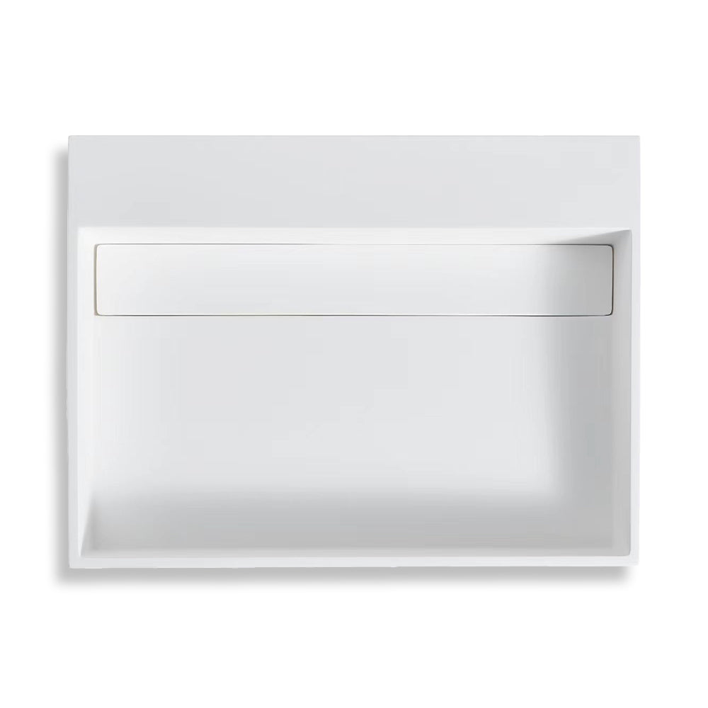 Stilform Wandwaschbecken 60×46×13 cm | aus Mineralguss | Weiß matt