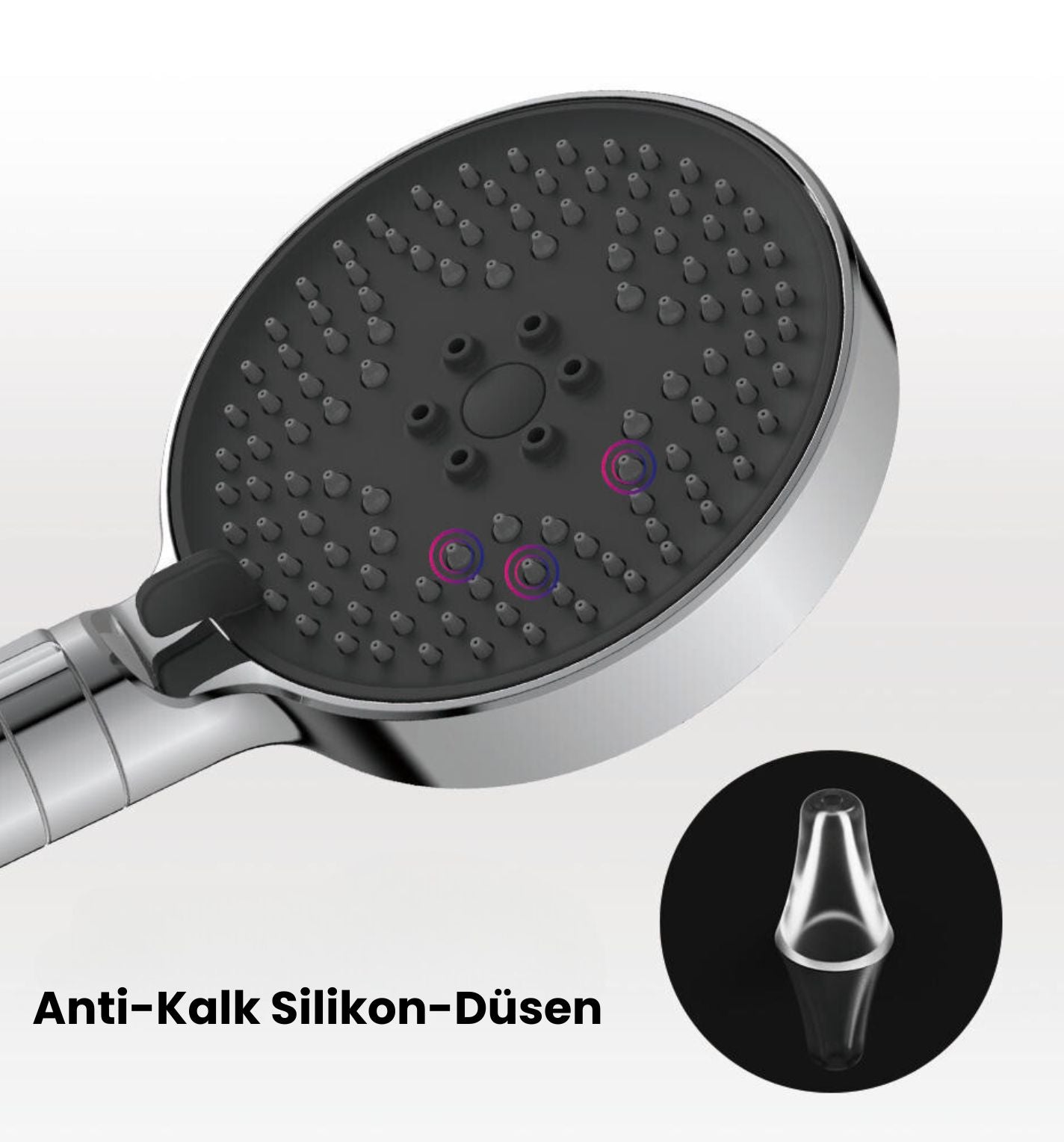 Stilform Premium Douchette à main Soho 3 types de jets chromé 120mm