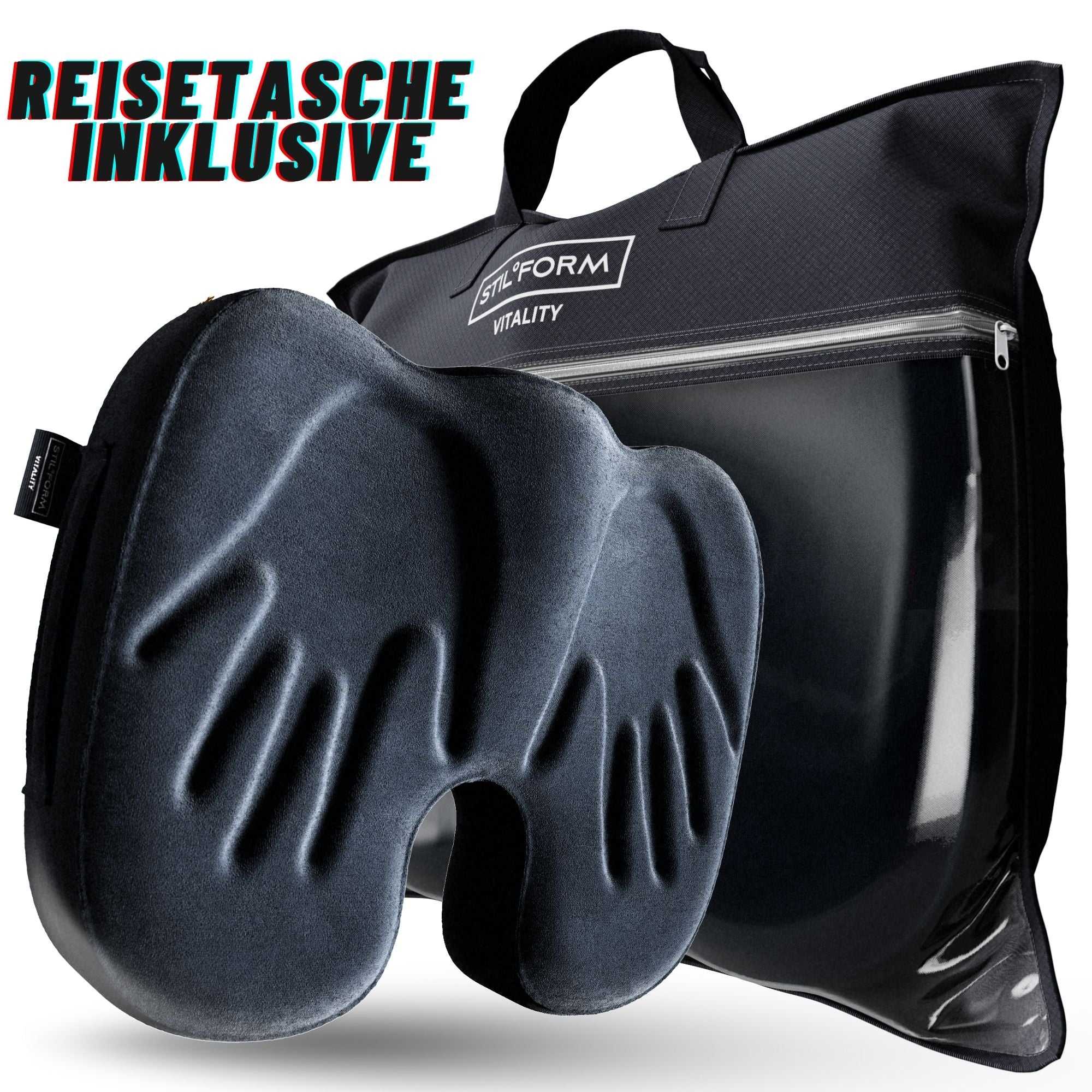 Cuscino ergonomico da seduta in schiuma memory e gel