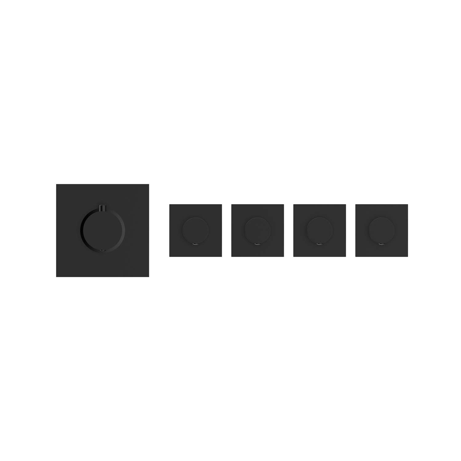 Soho Mitigeur thermostatique encastré 4 voies noir mat