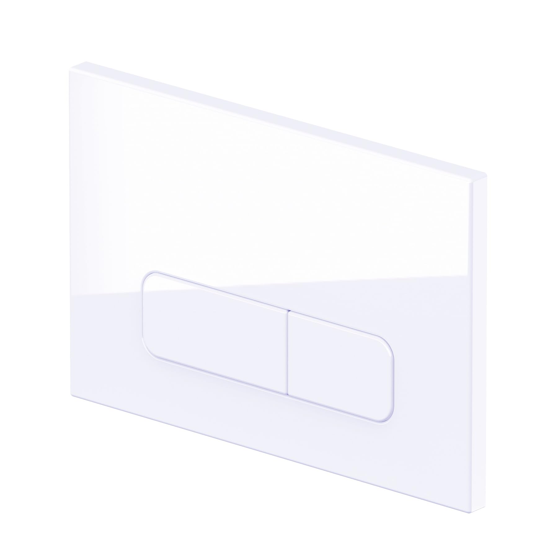 Drückerplatte Kompatibel zu Geberit Duofix Sigma (UP 320) 2 Mengenspülung, Farbe: Lavendelweiß