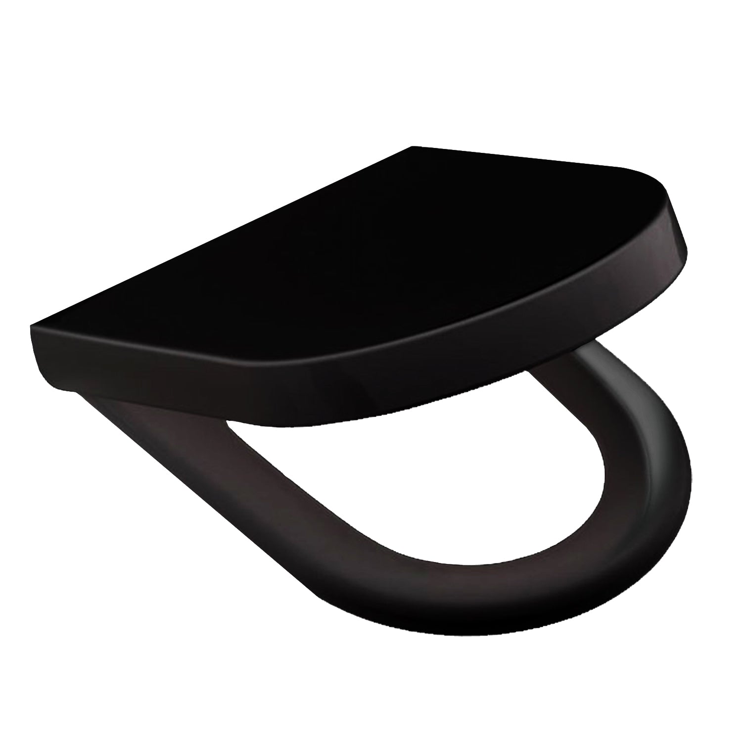Abattant WC Soho avec descente assistée en noir mat (Duroplast)