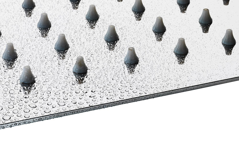Stilform Design douche de pluie encastrée 40x40 en acier inoxydable chromé