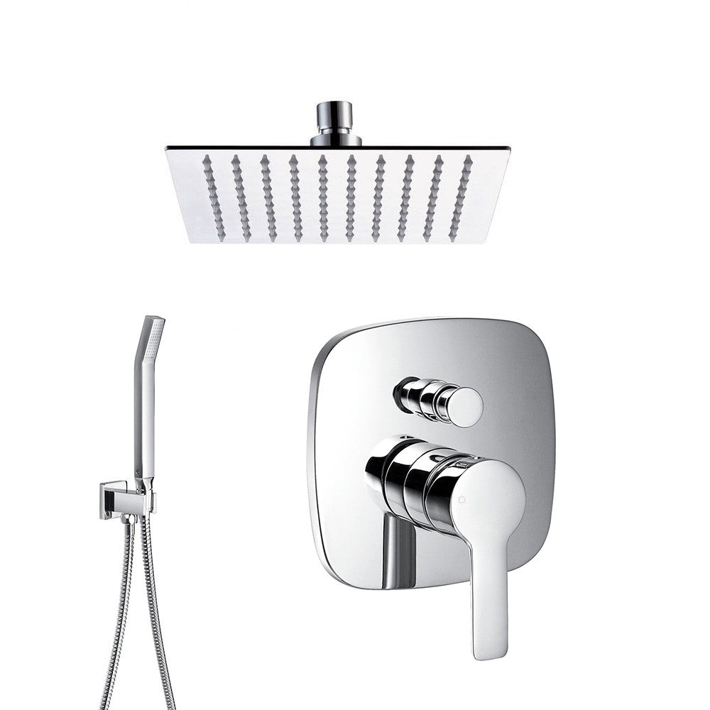 Ensemble complet de douche à effet pluie Soho carré