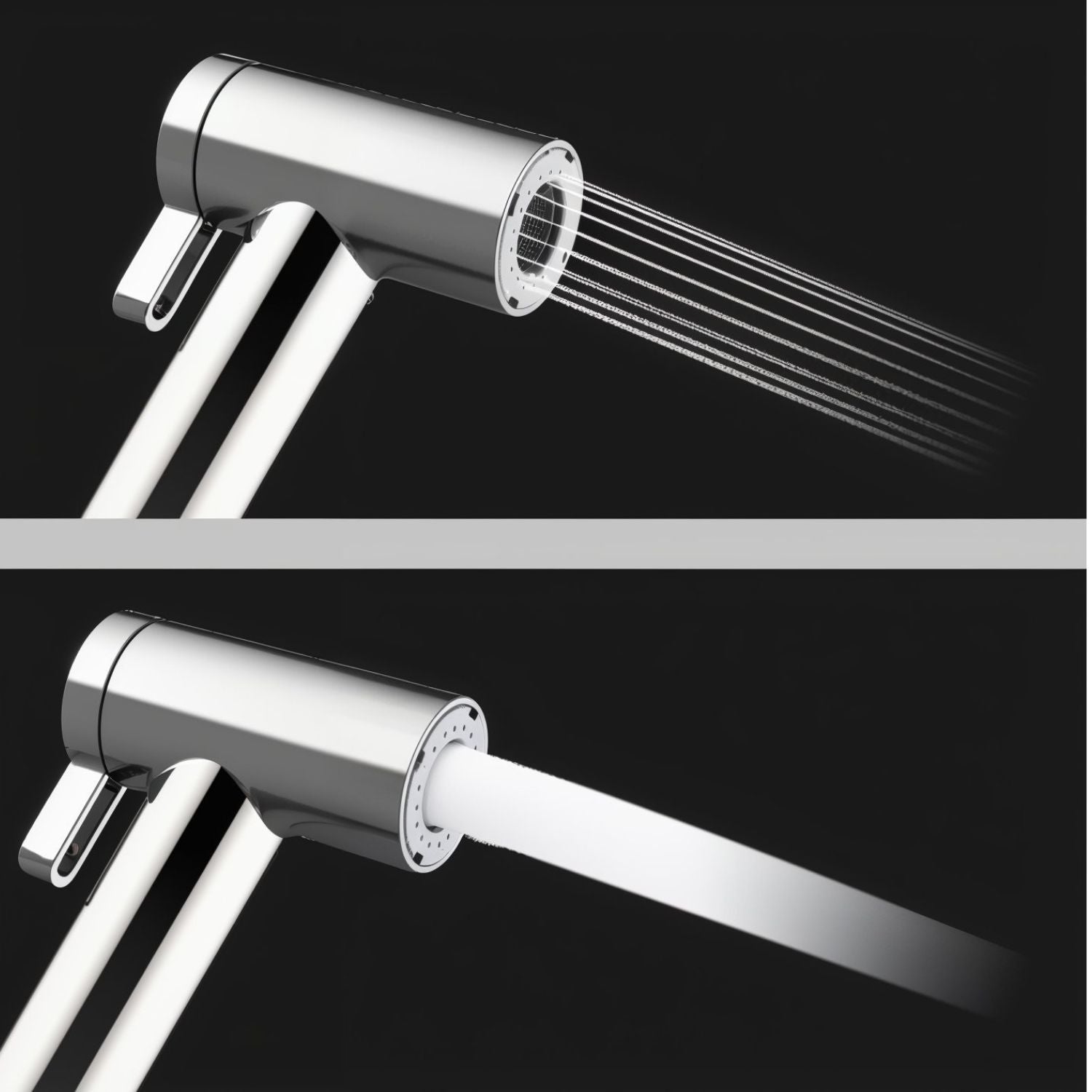 Douche WC/bidet design DUAL massive - Ronde