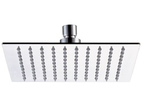 Douche à effet pluie en acier inoxydable de luxe 20x20 cm