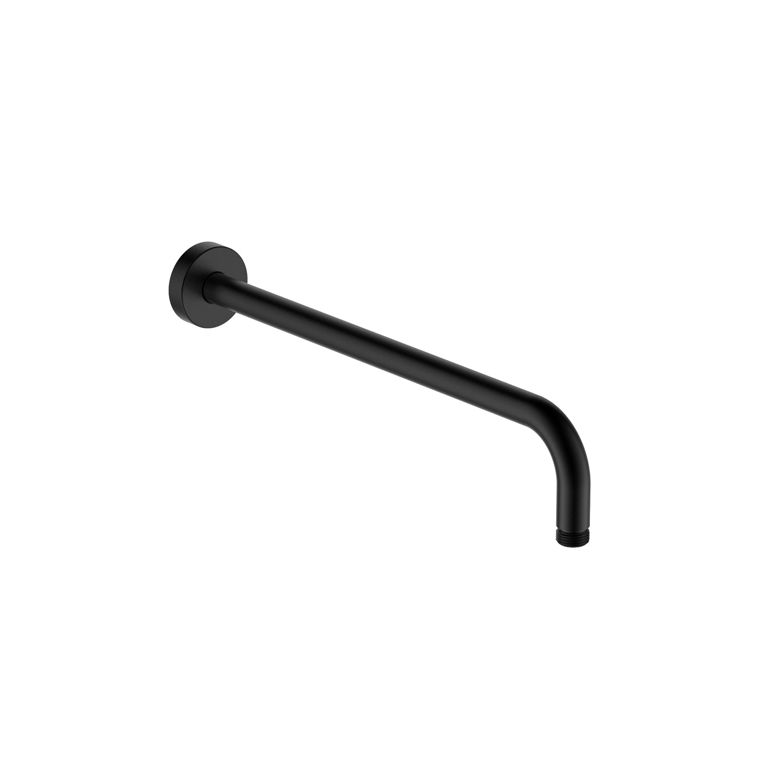 Support mural Stilform Design pour douche à effet pluie en laiton massif noir mat, 400 mm