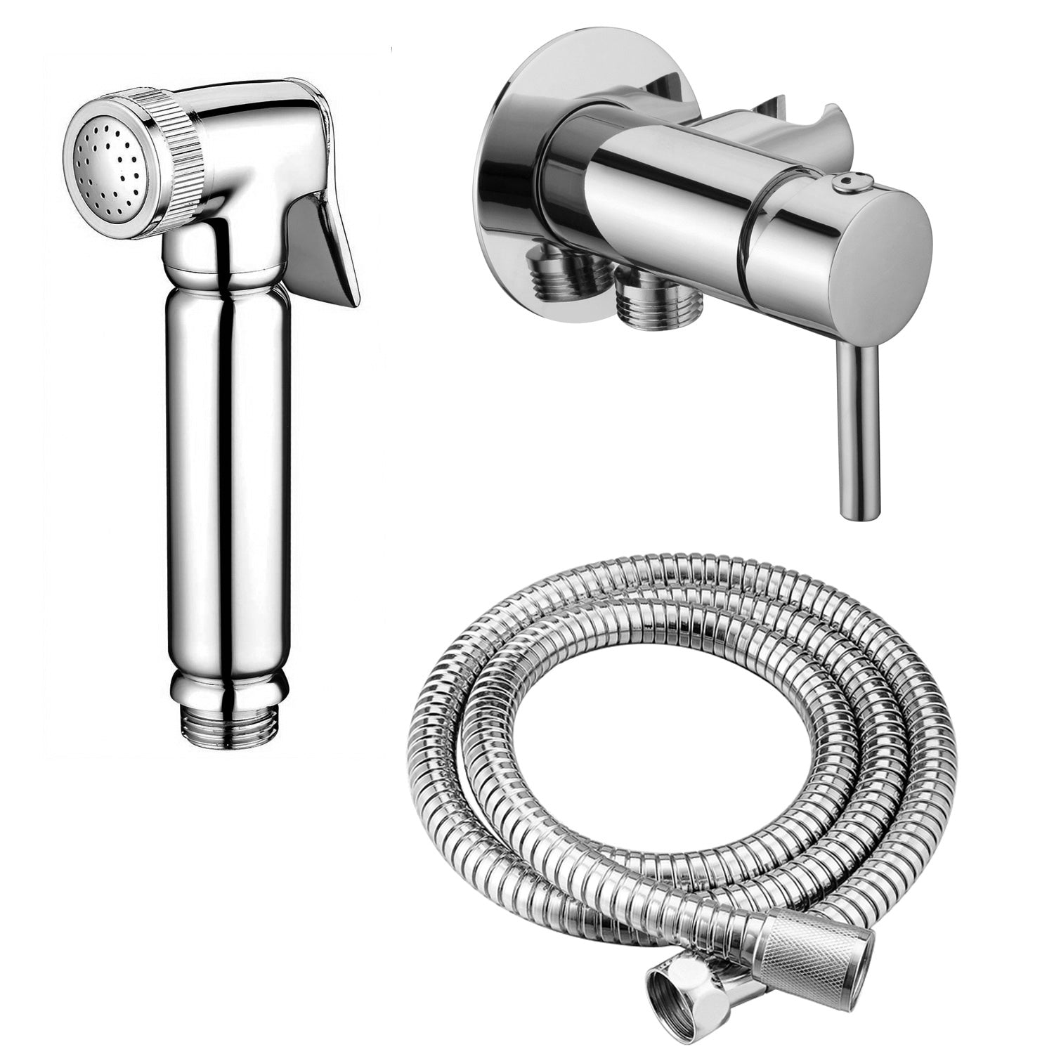 Ensemble complet douchette WC/Bidet avec mitigeur encastré mini