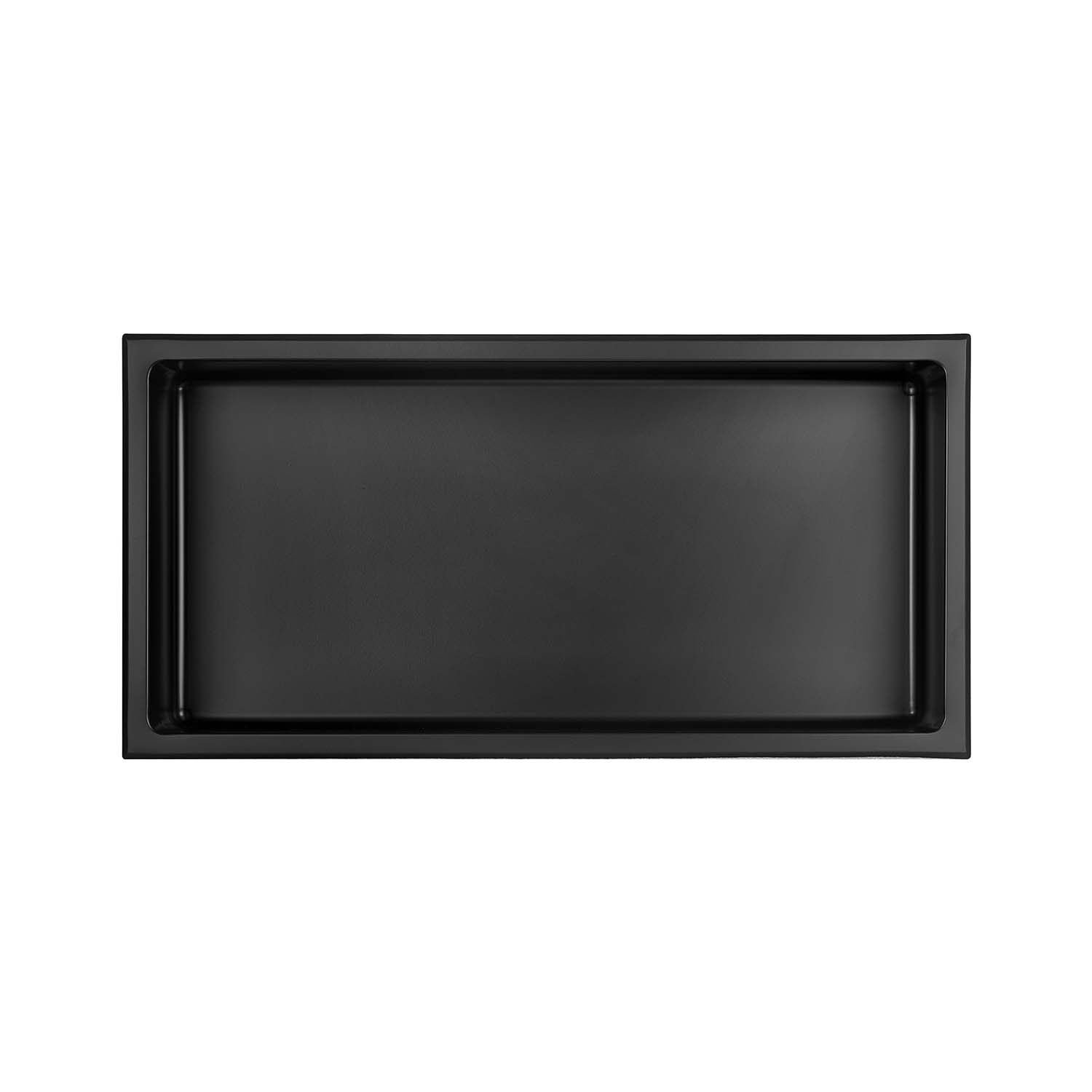 Niche murale en acier inoxydable Stilform noir mat en 30x30, 60x30 cm ou 90x30 cm