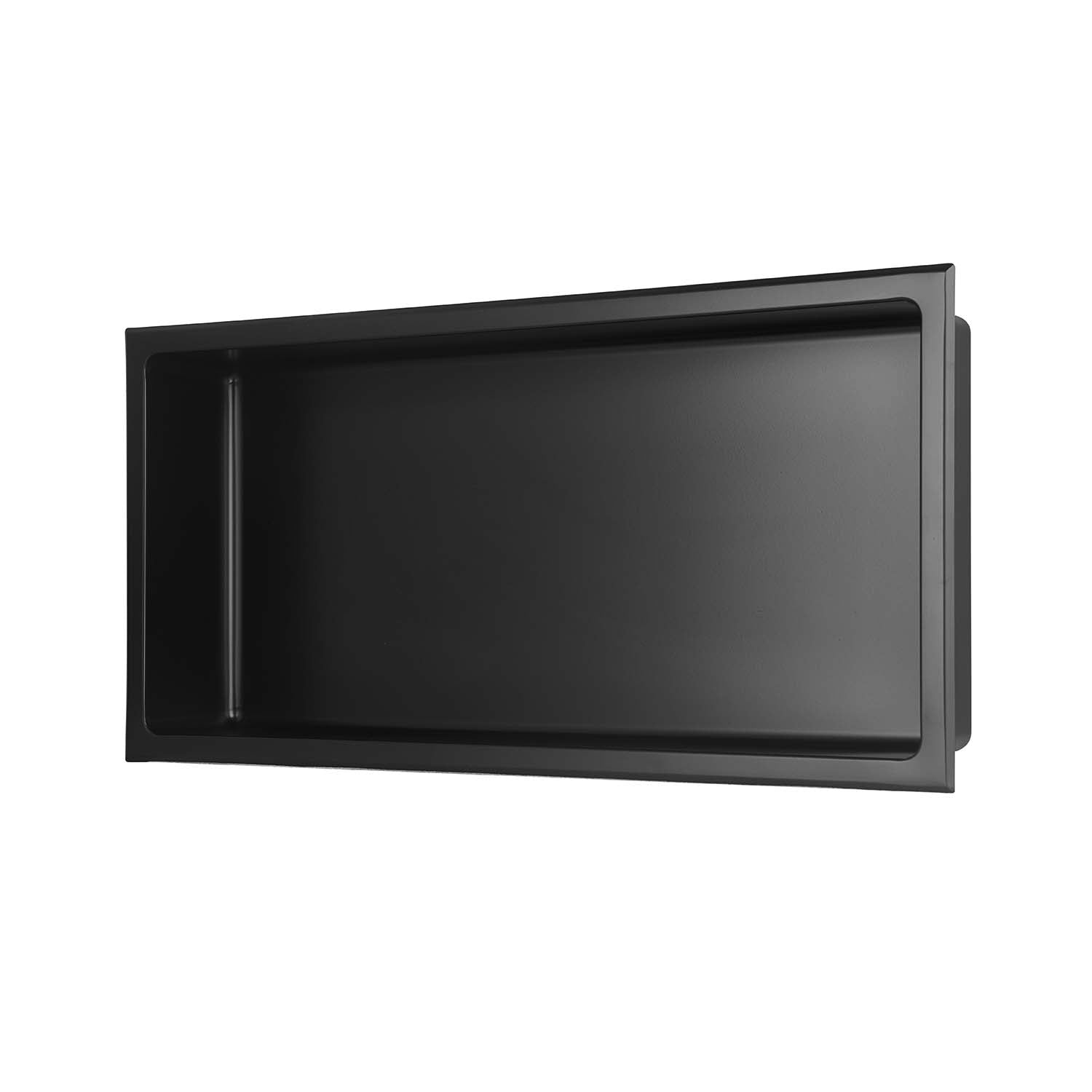 Niche murale en acier inoxydable Stilform noir mat en 30x30, 60x30 cm ou 90x30 cm