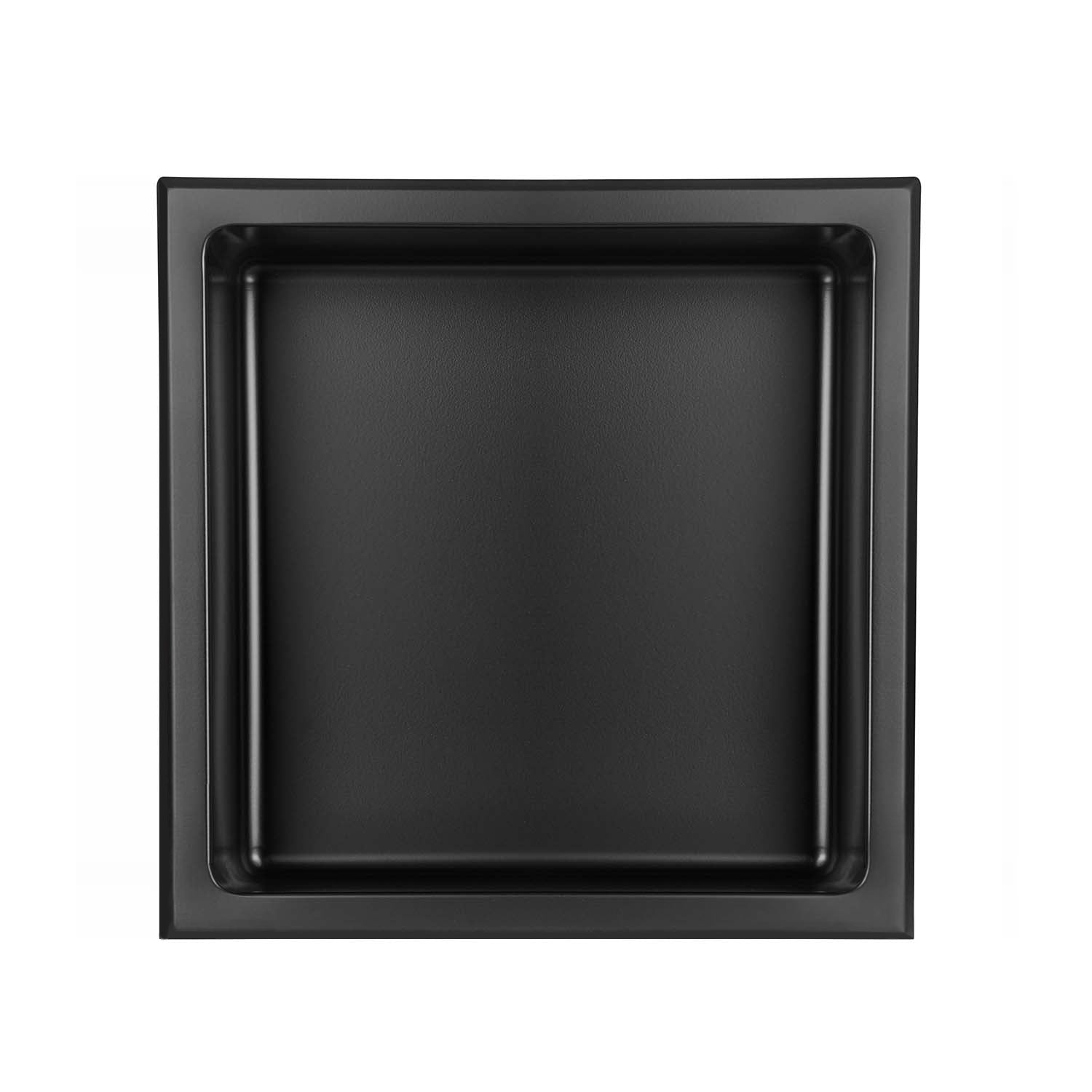 Niche murale en acier inoxydable Stilform noir mat en 30x30, 60x30 cm ou 90x30 cm