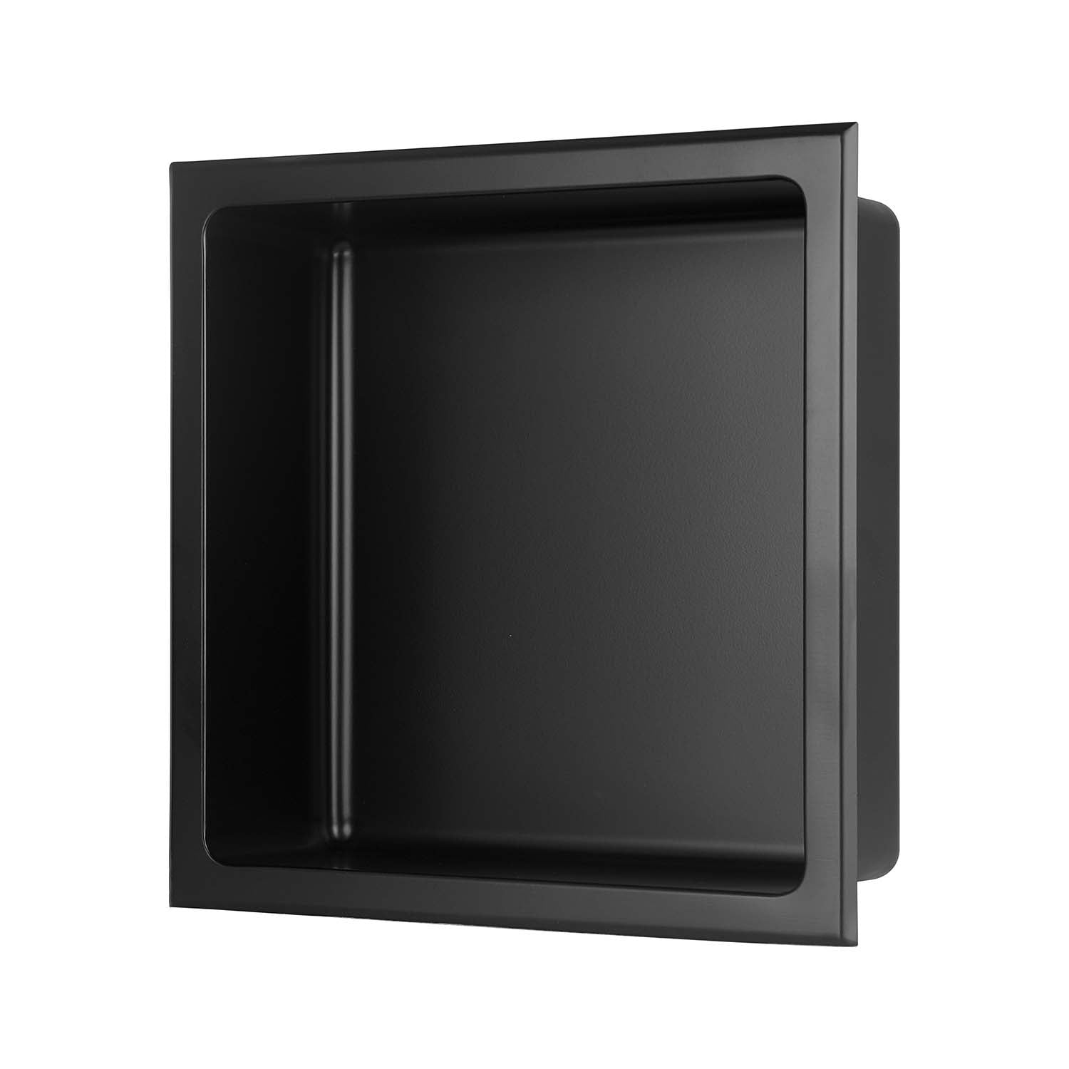 Niche murale en acier inoxydable Stilform noir mat en 30x30, 60x30 cm ou 90x30 cm