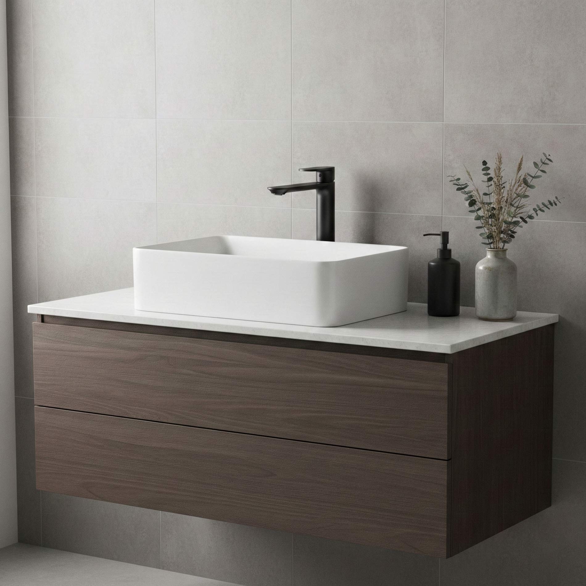 Elegante rubinetto per lavabo della serie Soho 2.0, versione alta in cromo.