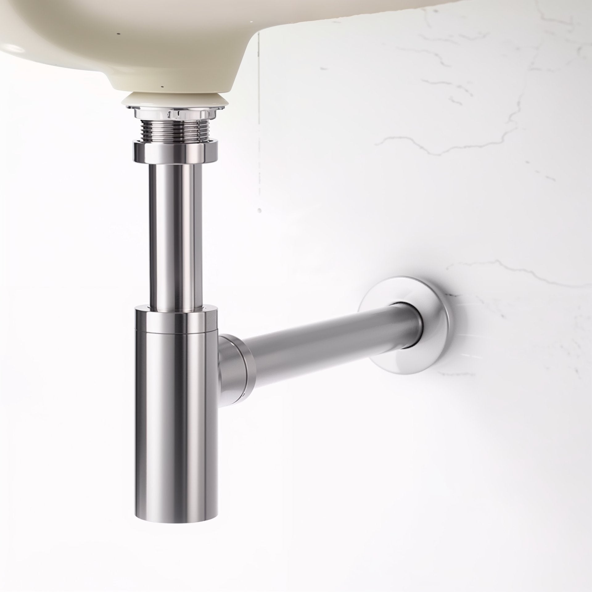 Siphon minimal avec clapet anti-odeurs