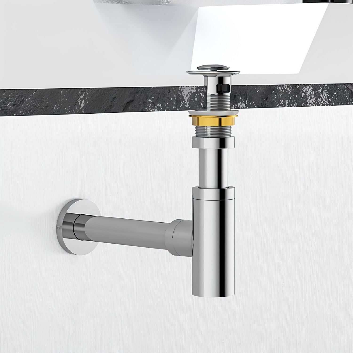 Siphon minimal avec clapet anti-odeurs
