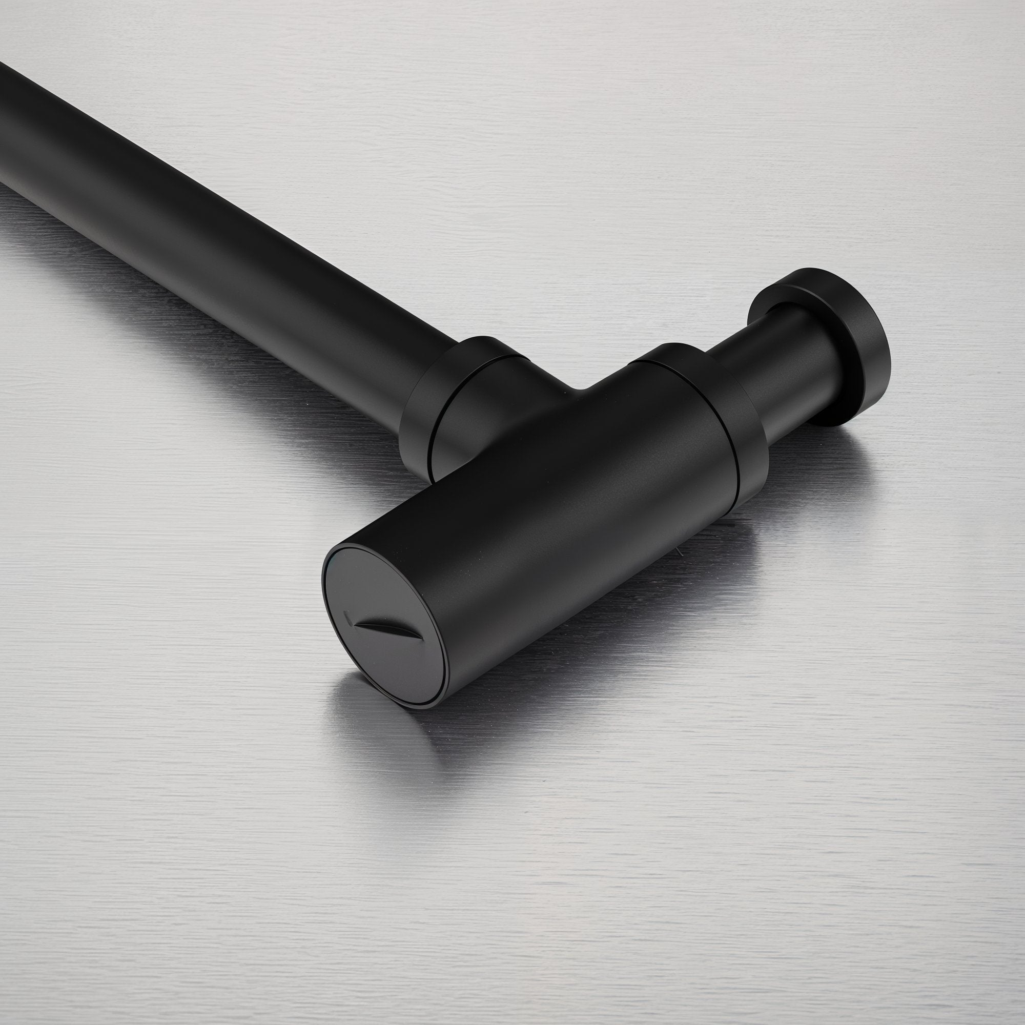 STILFORM Siphon design "Minimal" avec clapet anti-odeurs, noir mat