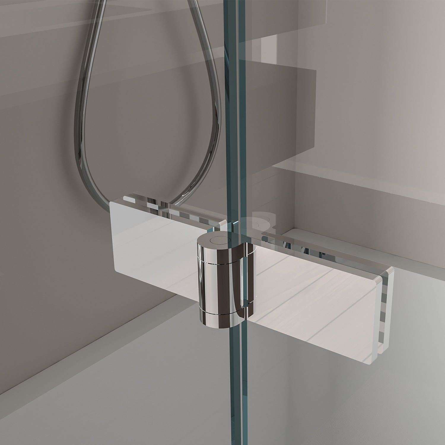 Pare-douche pour baignoire en verre chromé 120x140 pliable