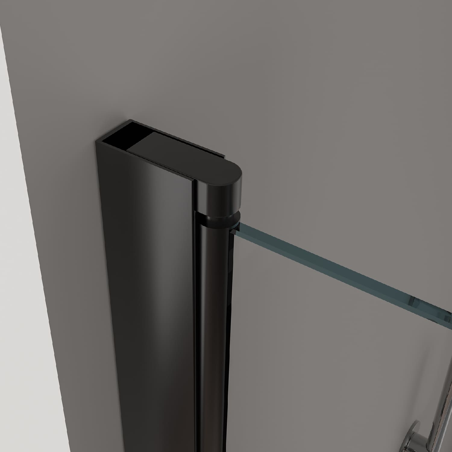 Parete vasca da bagno per doccia Nero opaco 80x140 o 100x140