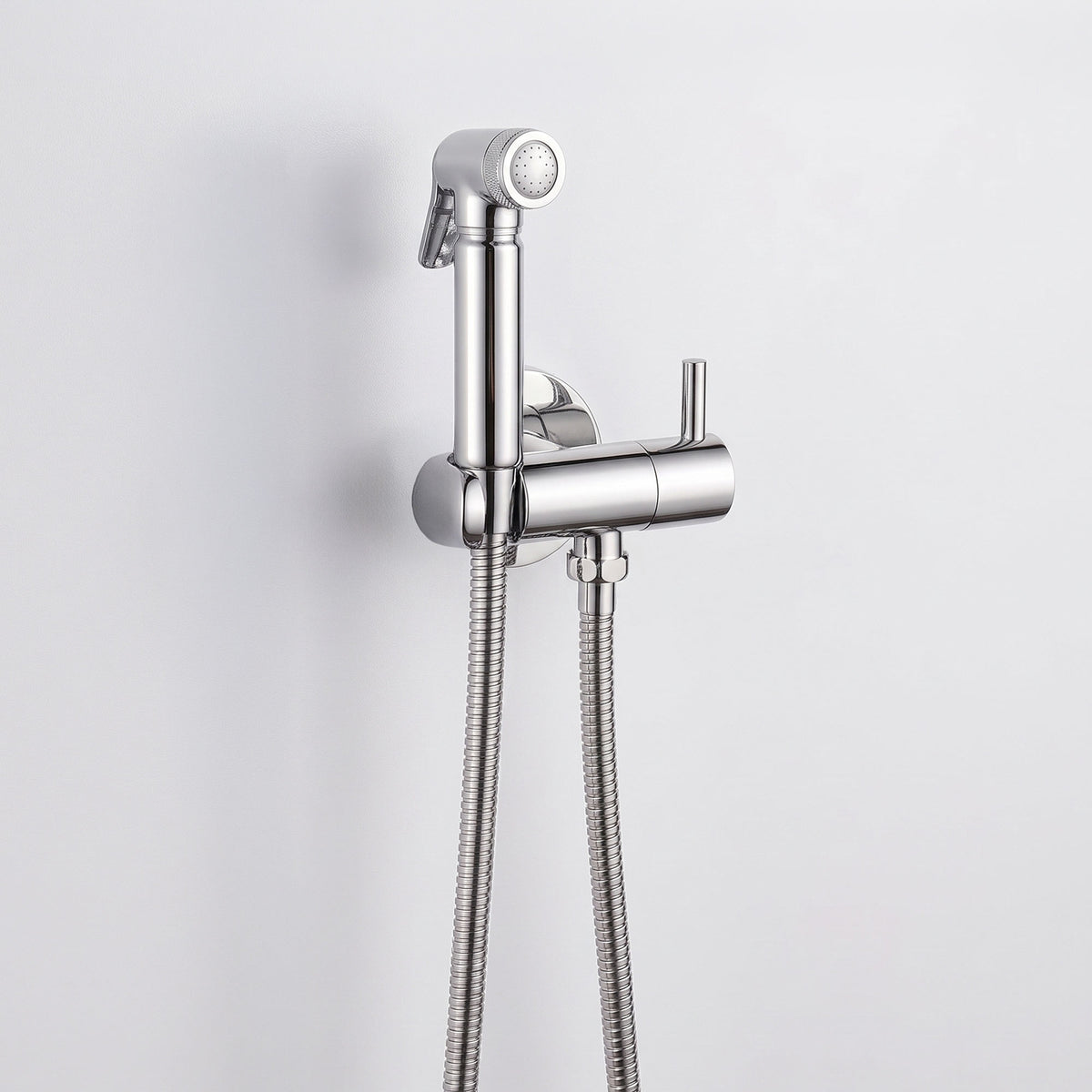Designová Ruční sprcha WC/Bidet Kompletní sada s uzavíracím ventilem – kulatá