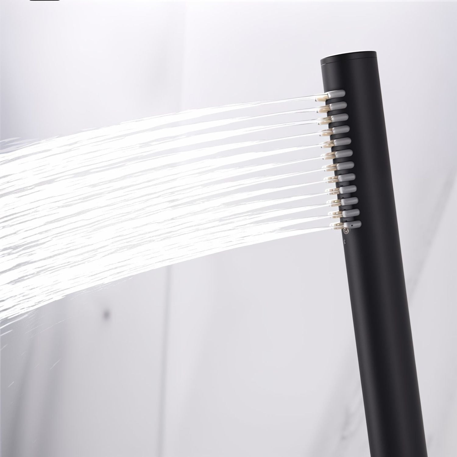 Ensemble de douche Stilform Design Park/Highline en laiton massif noir mat