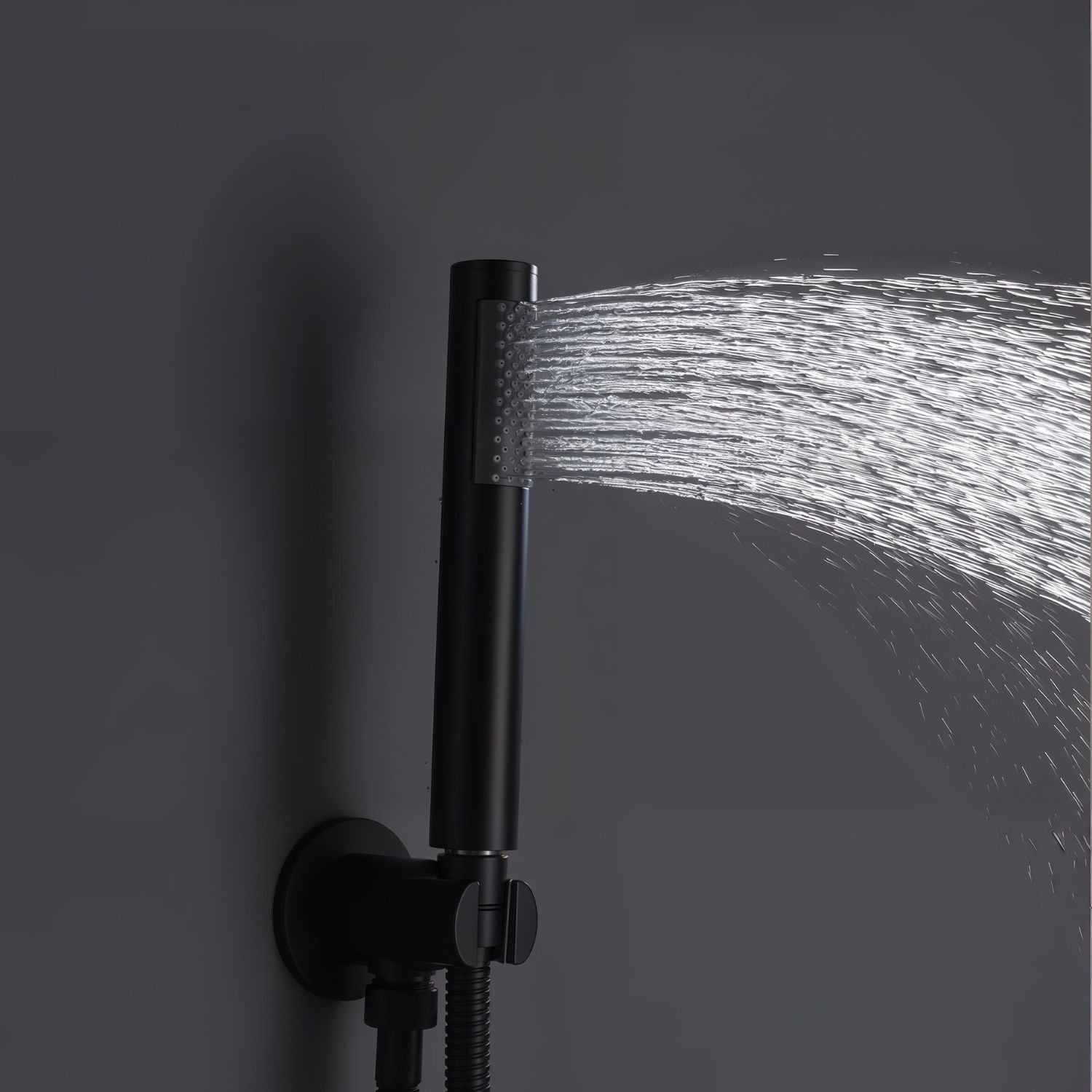 Ensemble de douche Stilform Design Park/Highline en laiton massif noir mat