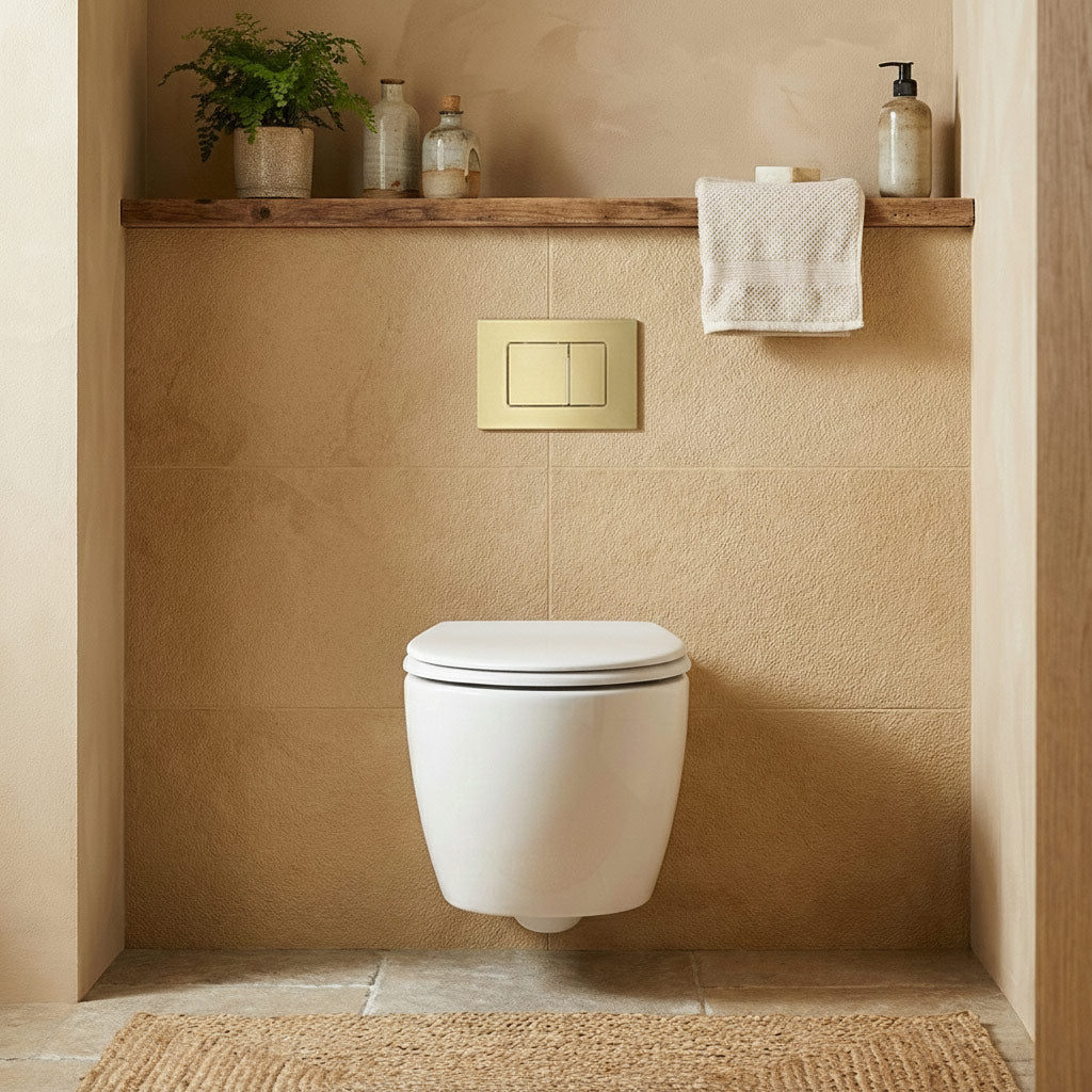 Push plate gold - Compatible with Geberit Sigma (UP 320)