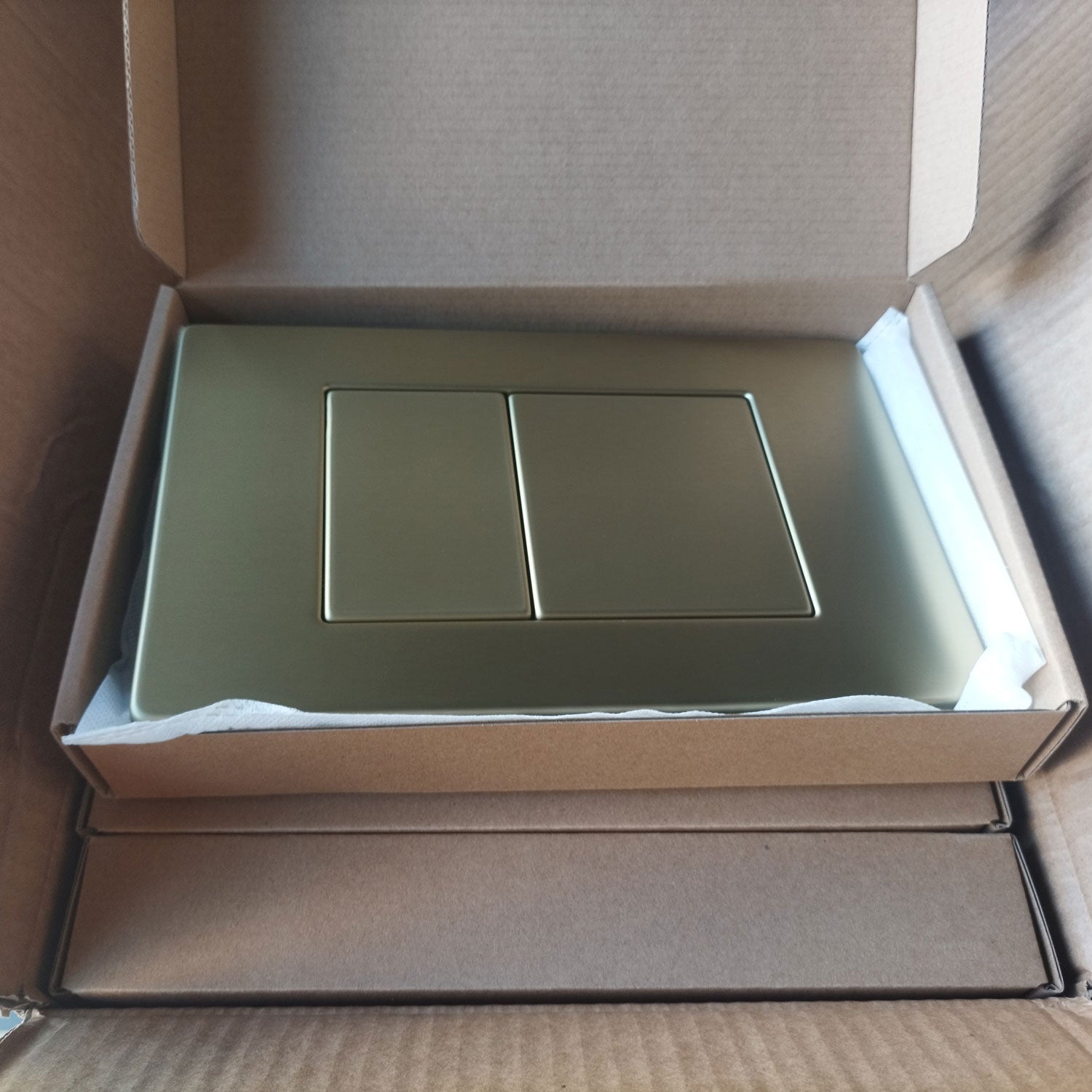 Push plate gold - Compatible with Geberit Sigma (UP 320)