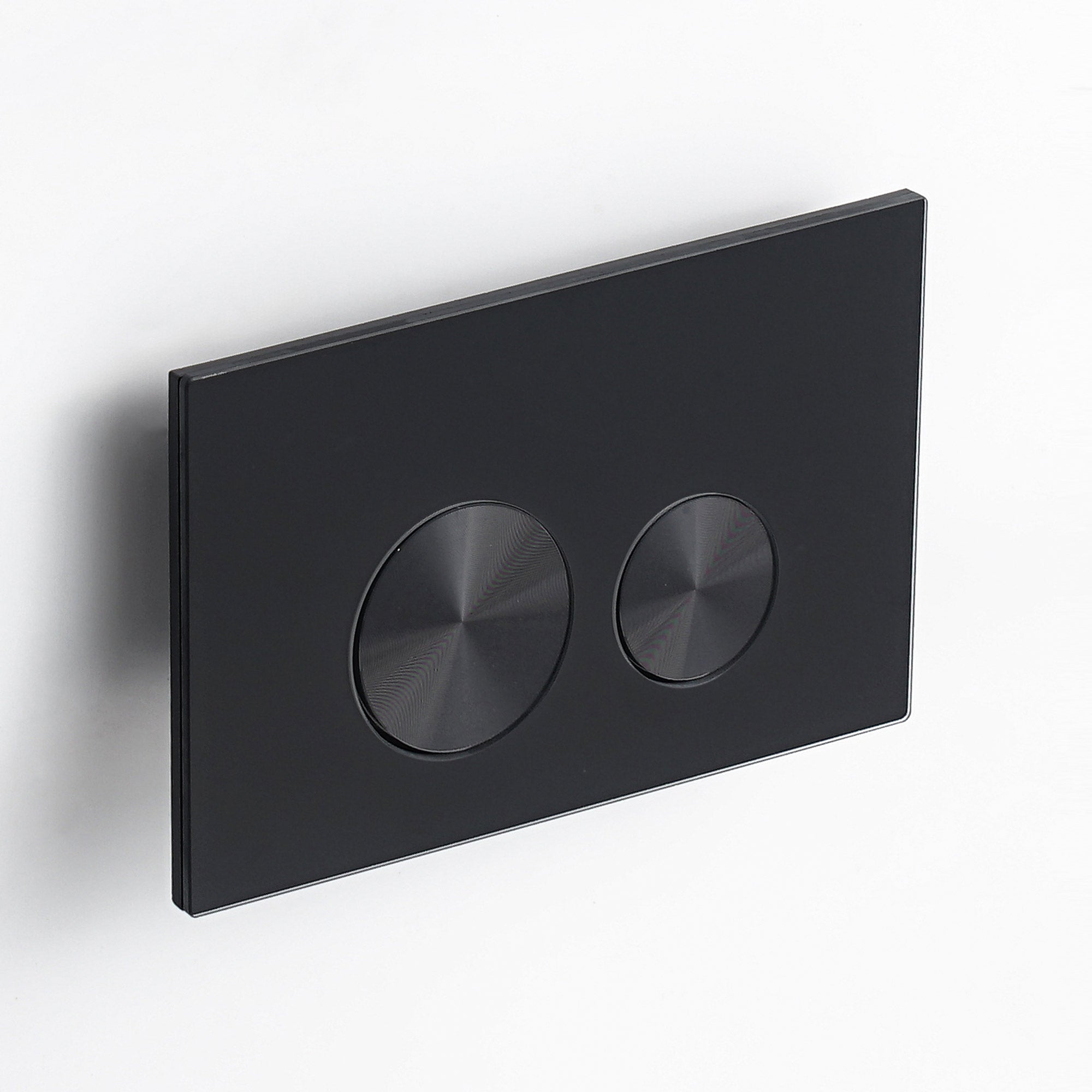 Push plate glass black / black brushed - Compatible with Geberit Sigma (UP 320)