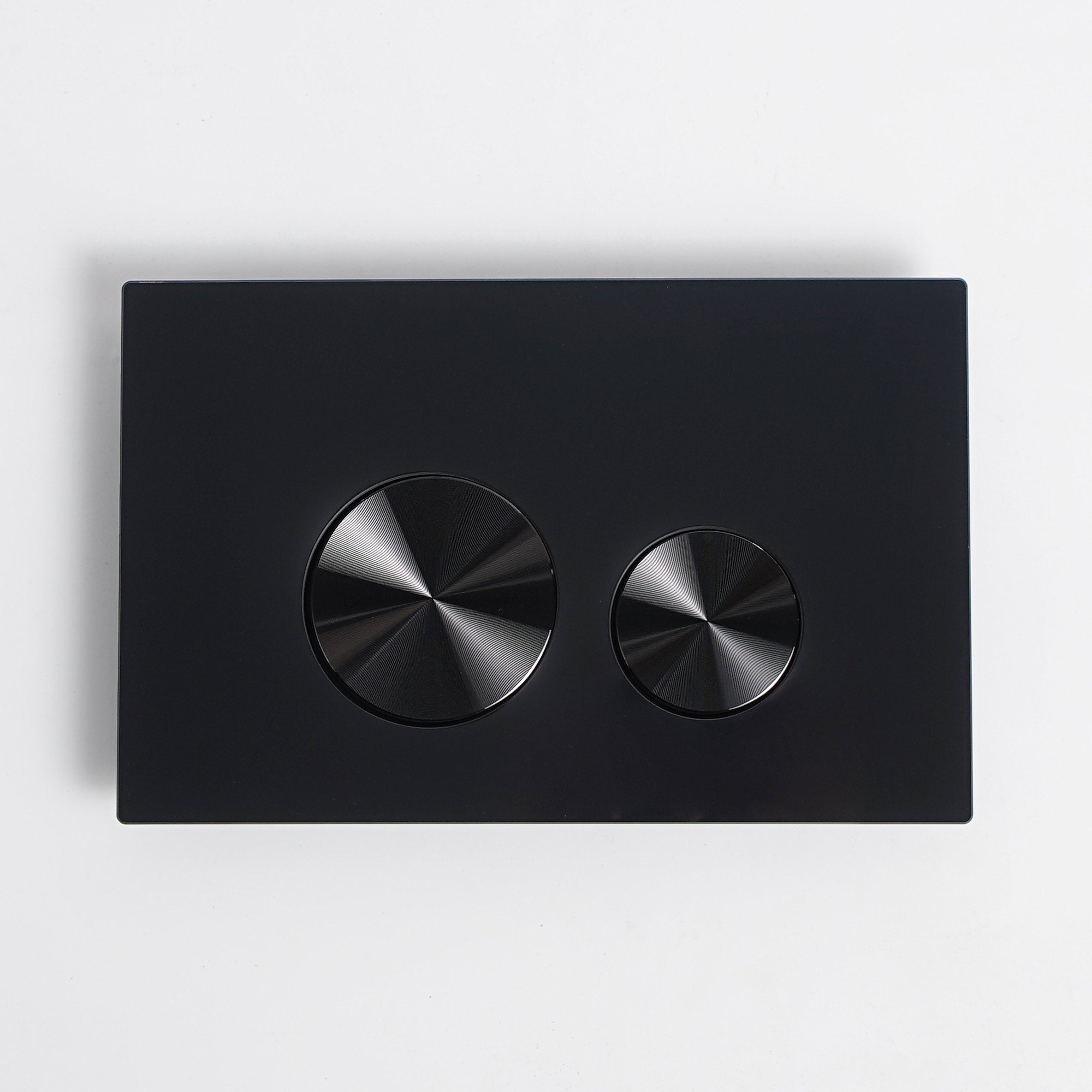 Push plate glass black / black brushed - Compatible with Geberit Sigma (UP 320)