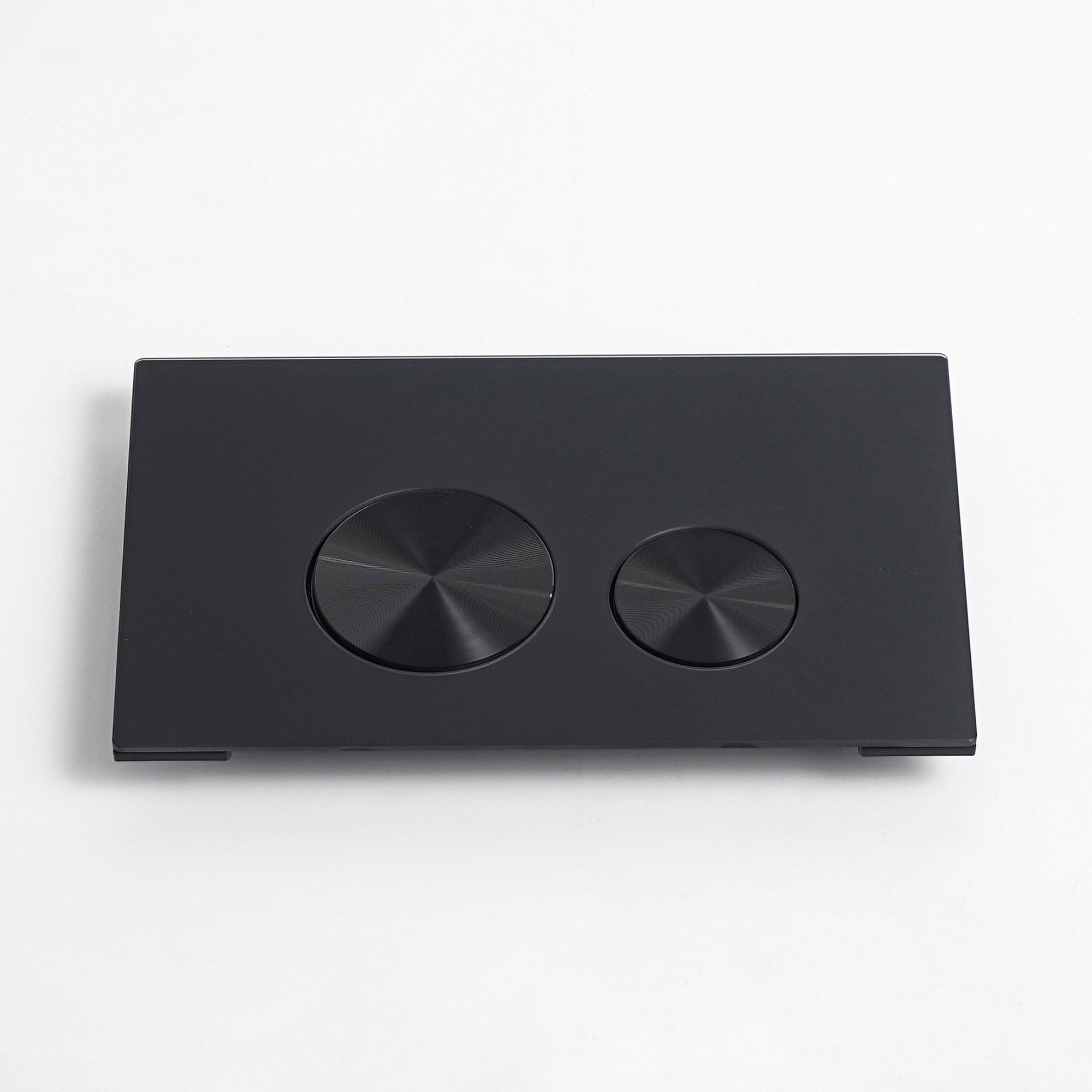 Push plate glass black / black brushed - Compatible with Geberit Sigma (UP 320)