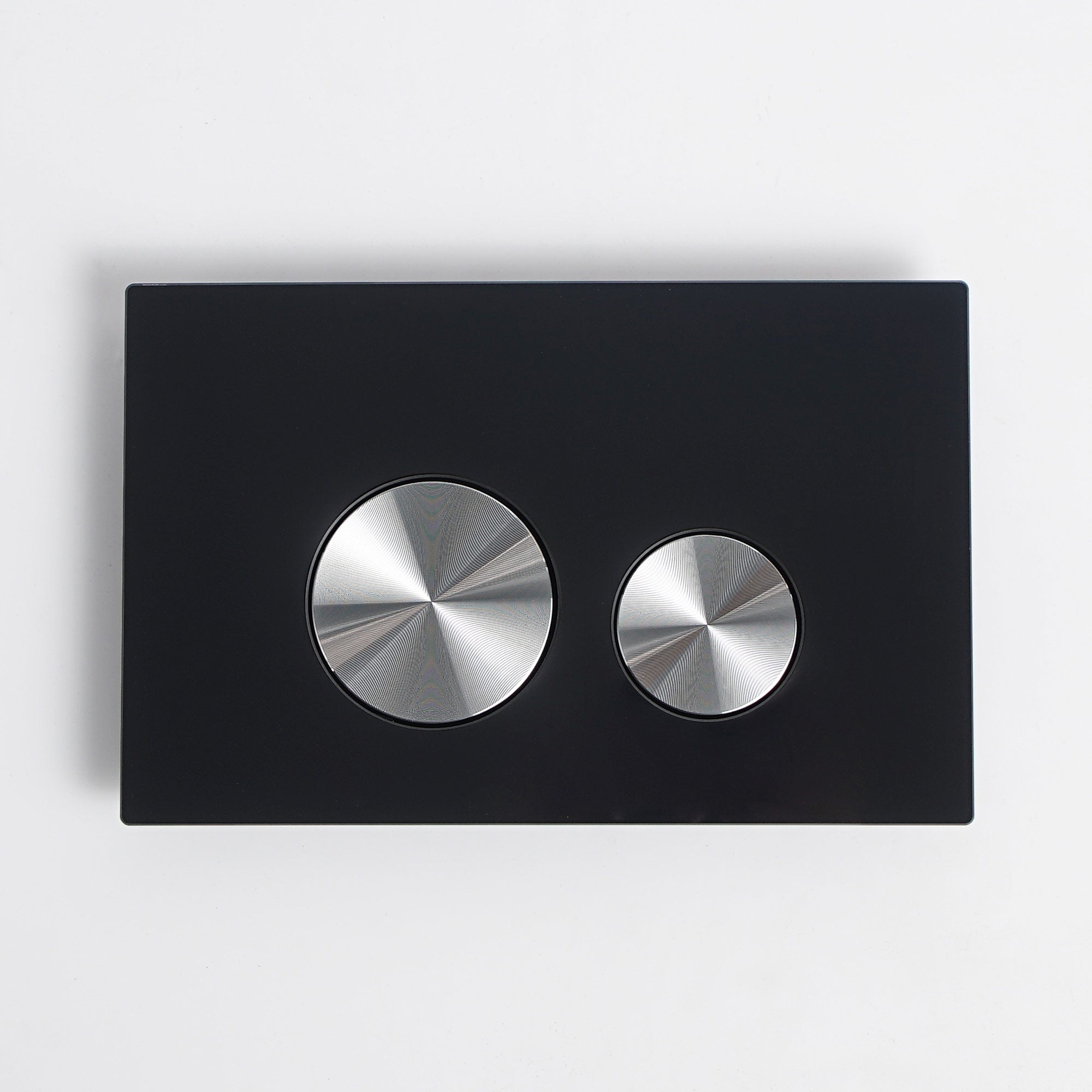 Push plate glass black / gunmetal brushed - Compatible with Geberit Sigma (UP 320)