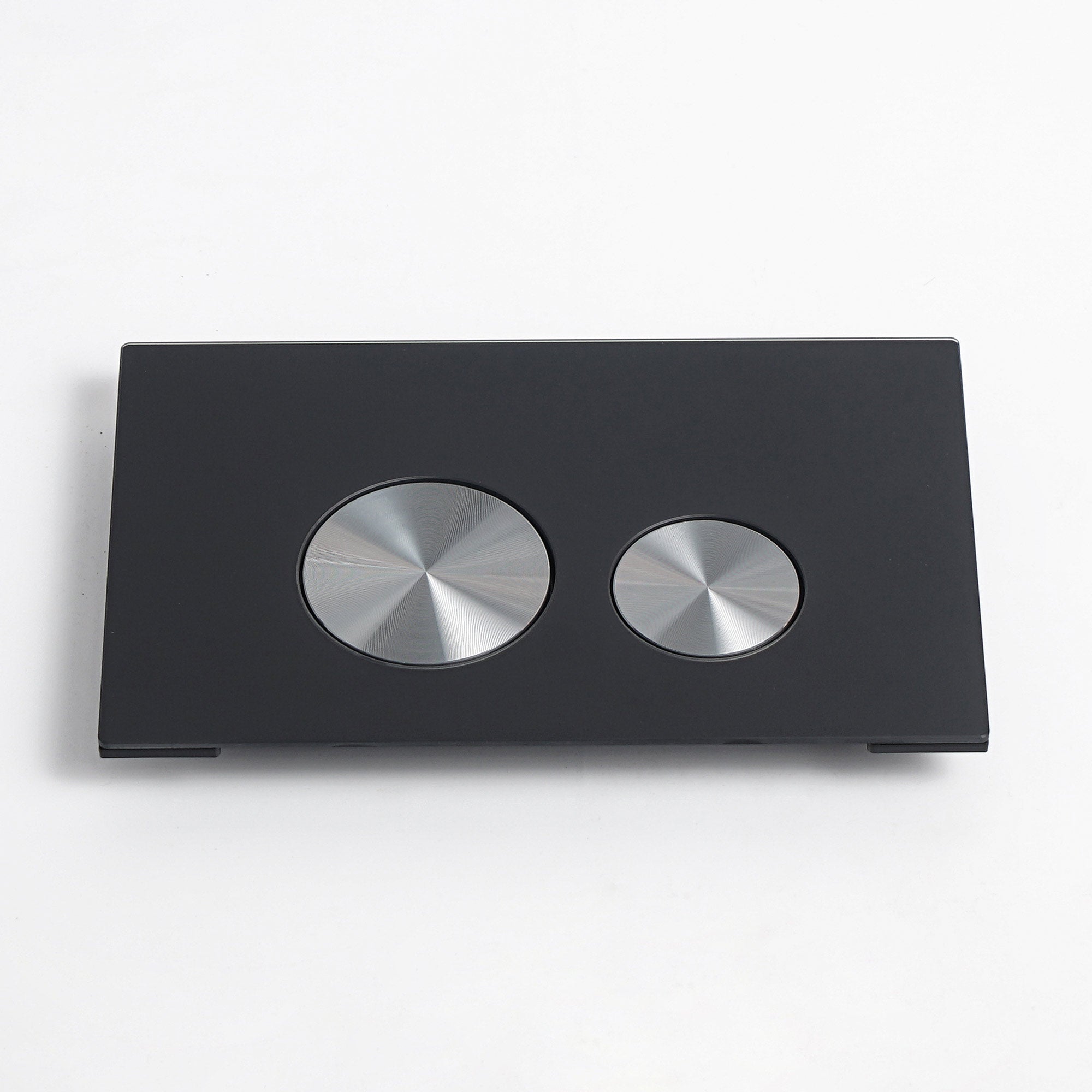 Push plate glass black / gunmetal brushed - Compatible with Geberit Sigma (UP 320)
