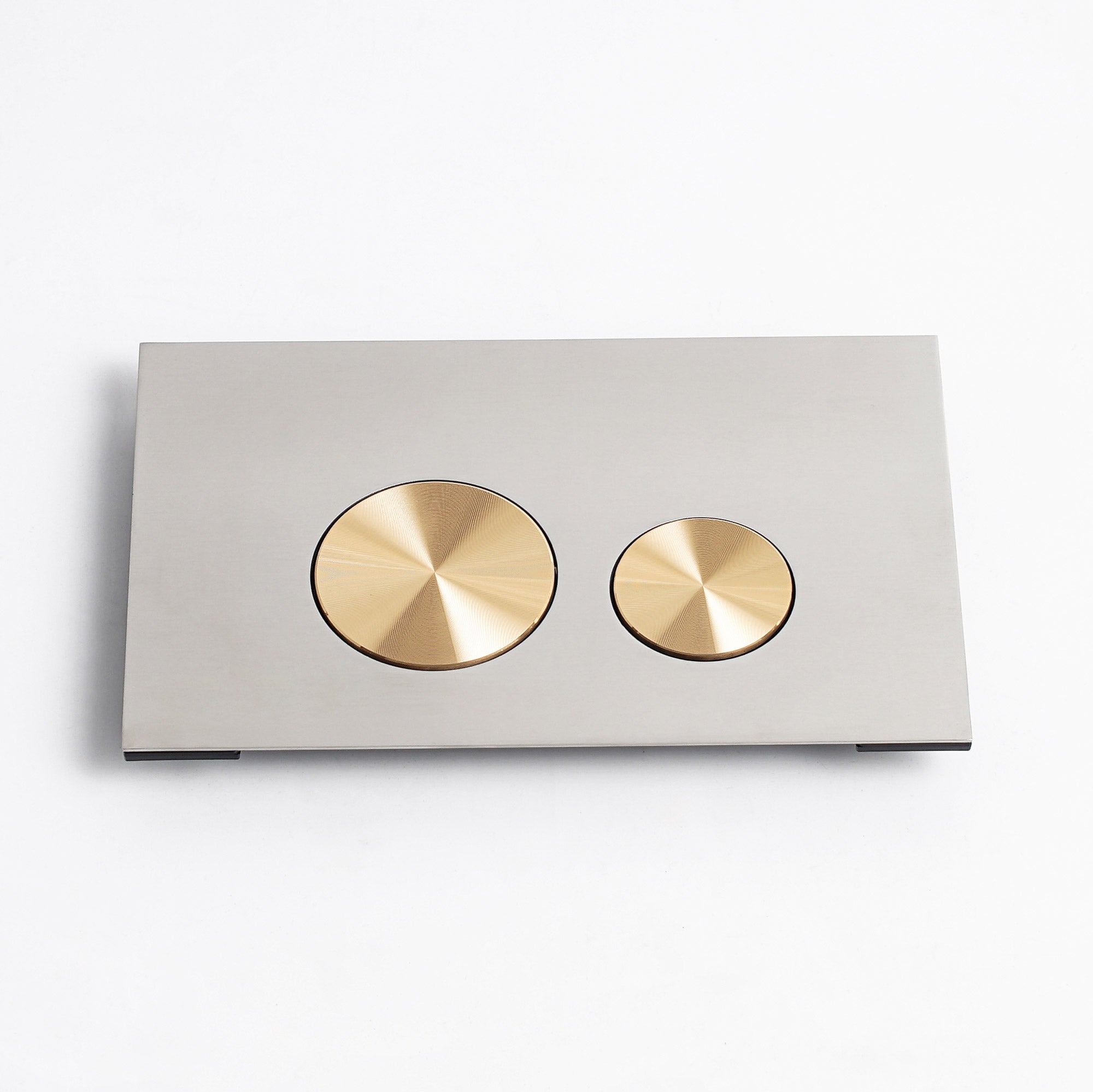 Push plate stainless steel / brushed gold - Compatible with Geberit Sigma (UP 320)