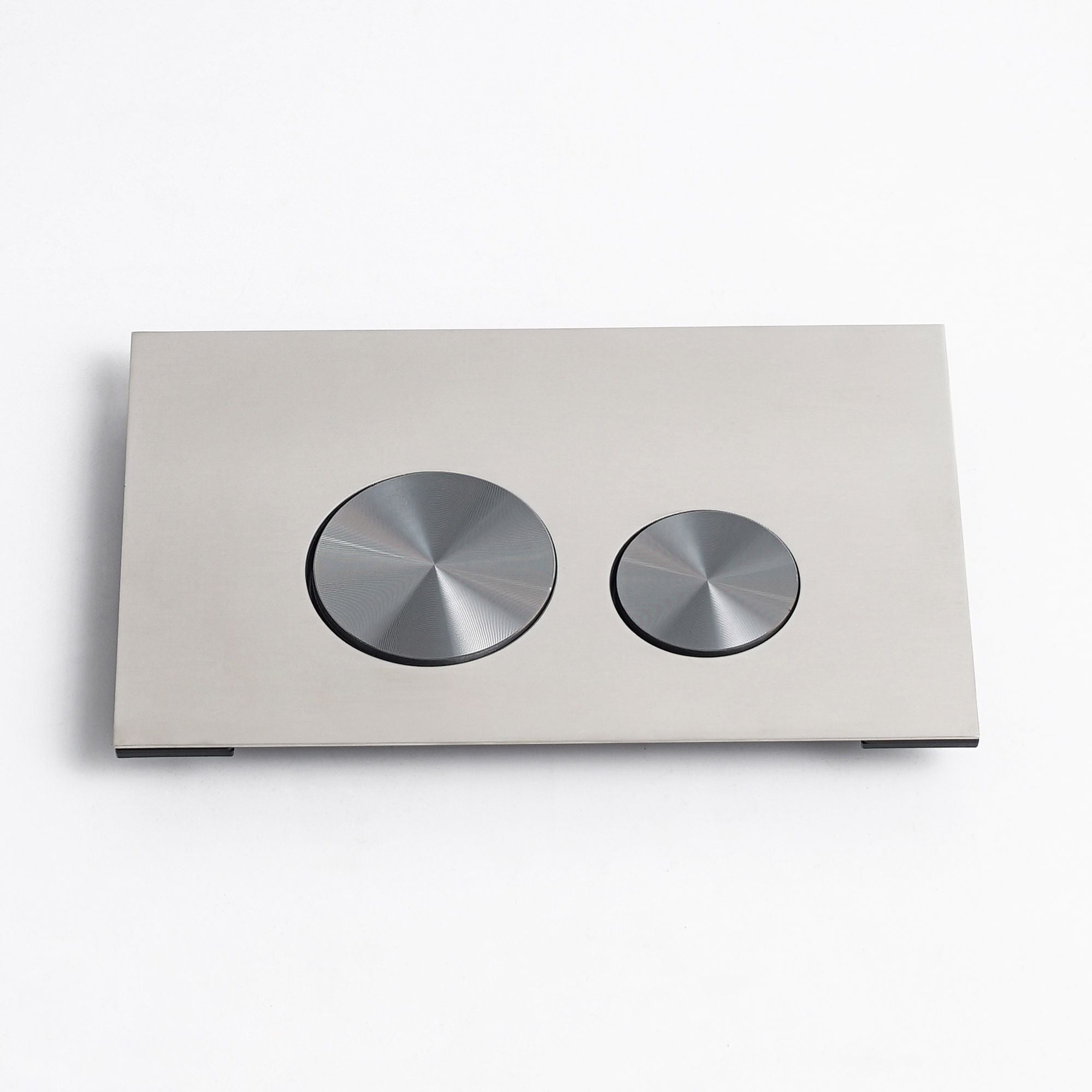 Push plate stainless steel / brushed gunmetal - Compatible with Geberit Sigma (UP 320)
