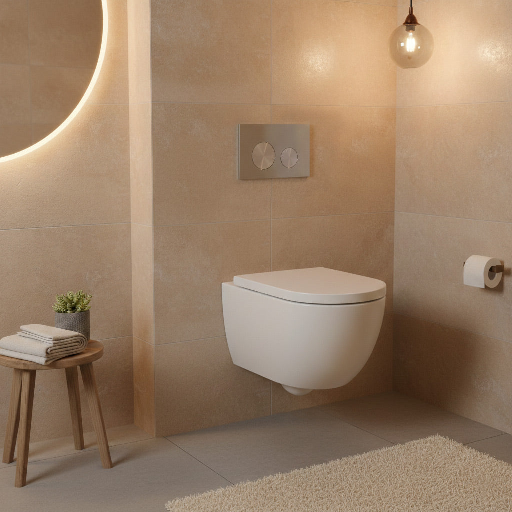 Tlačidlo z nerezovej ocele / strieborná čepeľ - Kompatibilné s Geberit Sigma (UP 320)