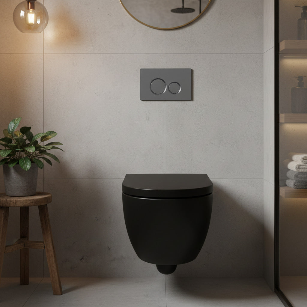 Placa pulsadora Gunmetal - Compatible con Geberit Sigma (UP 320)